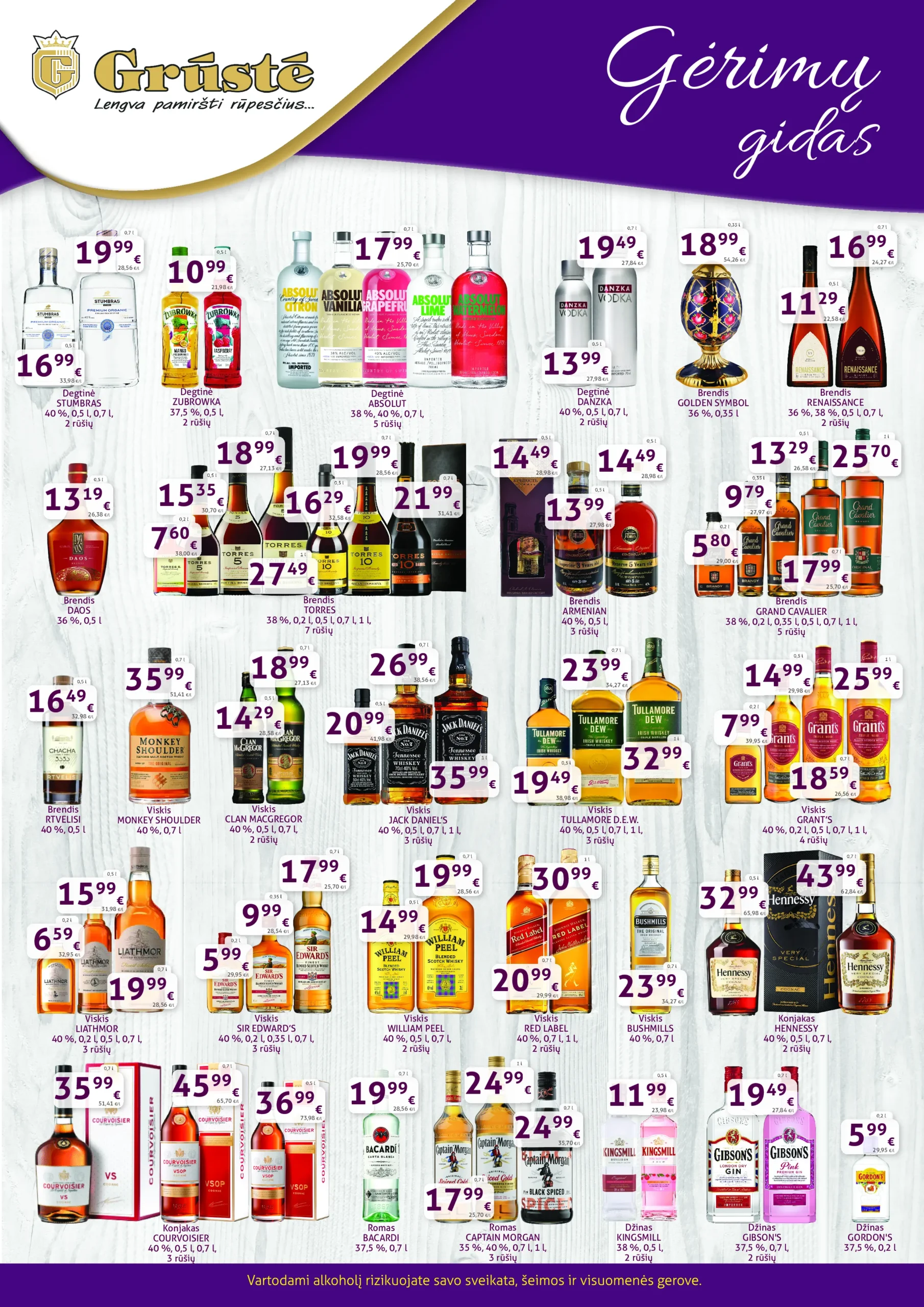 GRŪSTĖ gėrimų gidas – 3 psl.