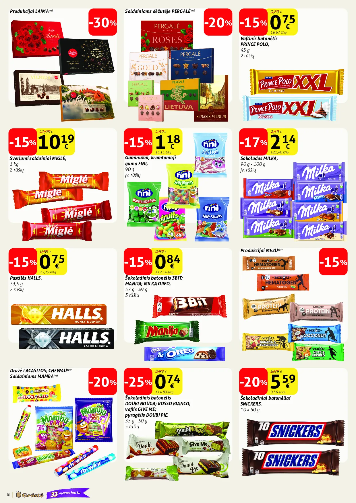 Grūstė leidinys – 8 psl.