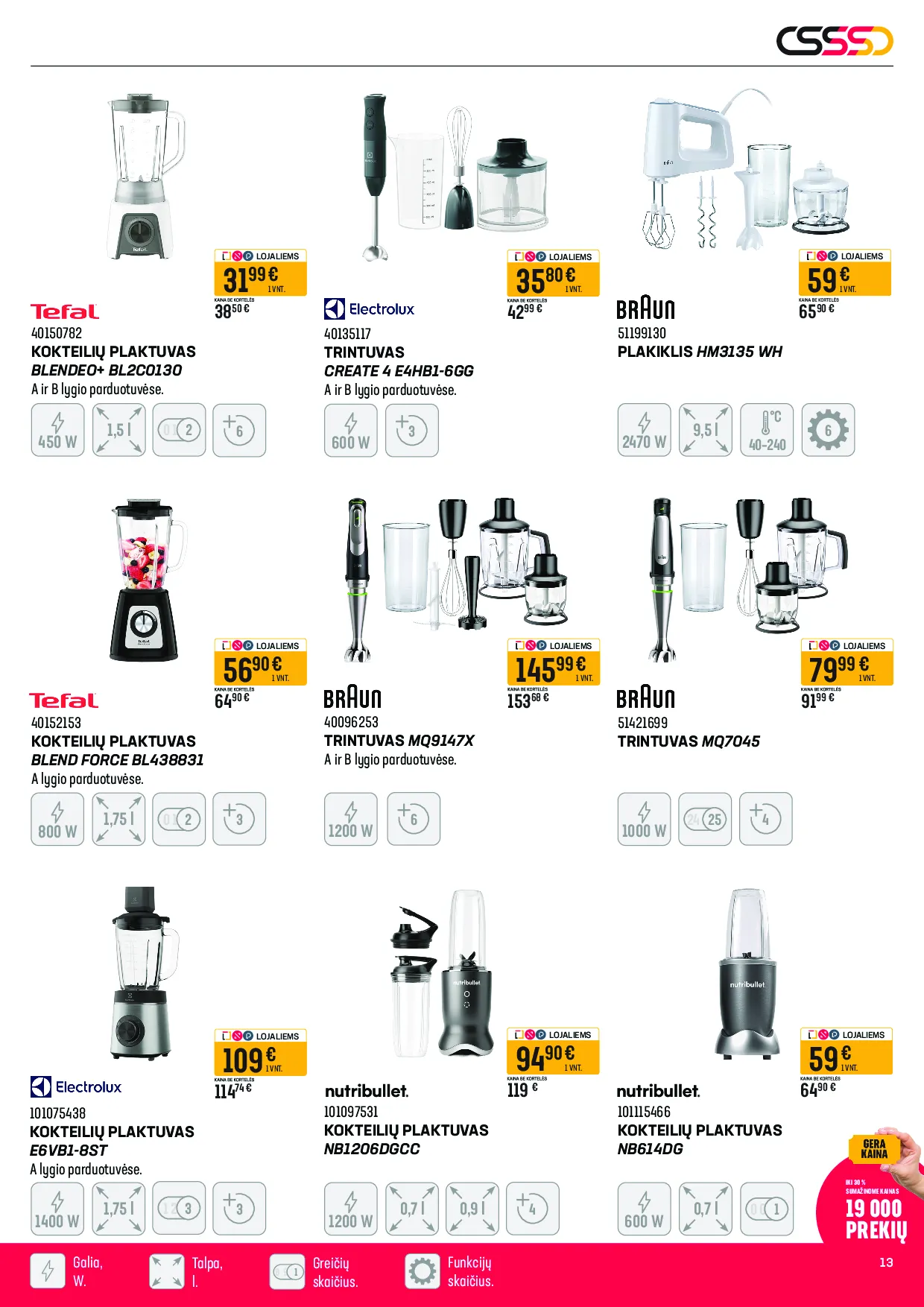 Senukai akcijos šią savaitę. Galioja nuo 2026-04-13 iki 2026-05-04 – 13 psl.