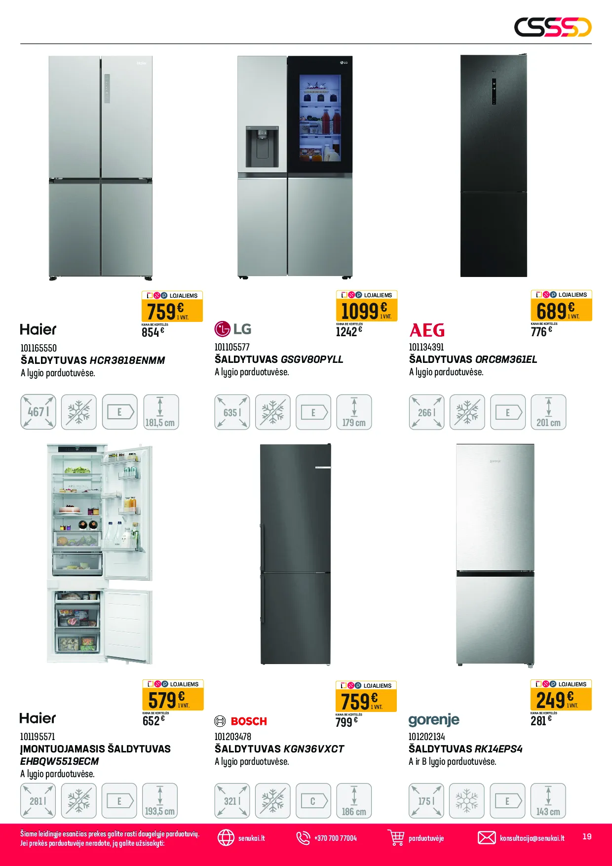 Senukai akcijos šią savaitę. Galioja nuo 2026-04-13 iki 2026-05-04 – 19 psl.
