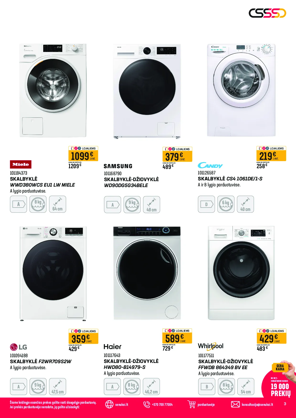 Senukai akcijos šią savaitę. Galioja nuo 2026-04-13 iki 2026-05-04 – 3 psl.