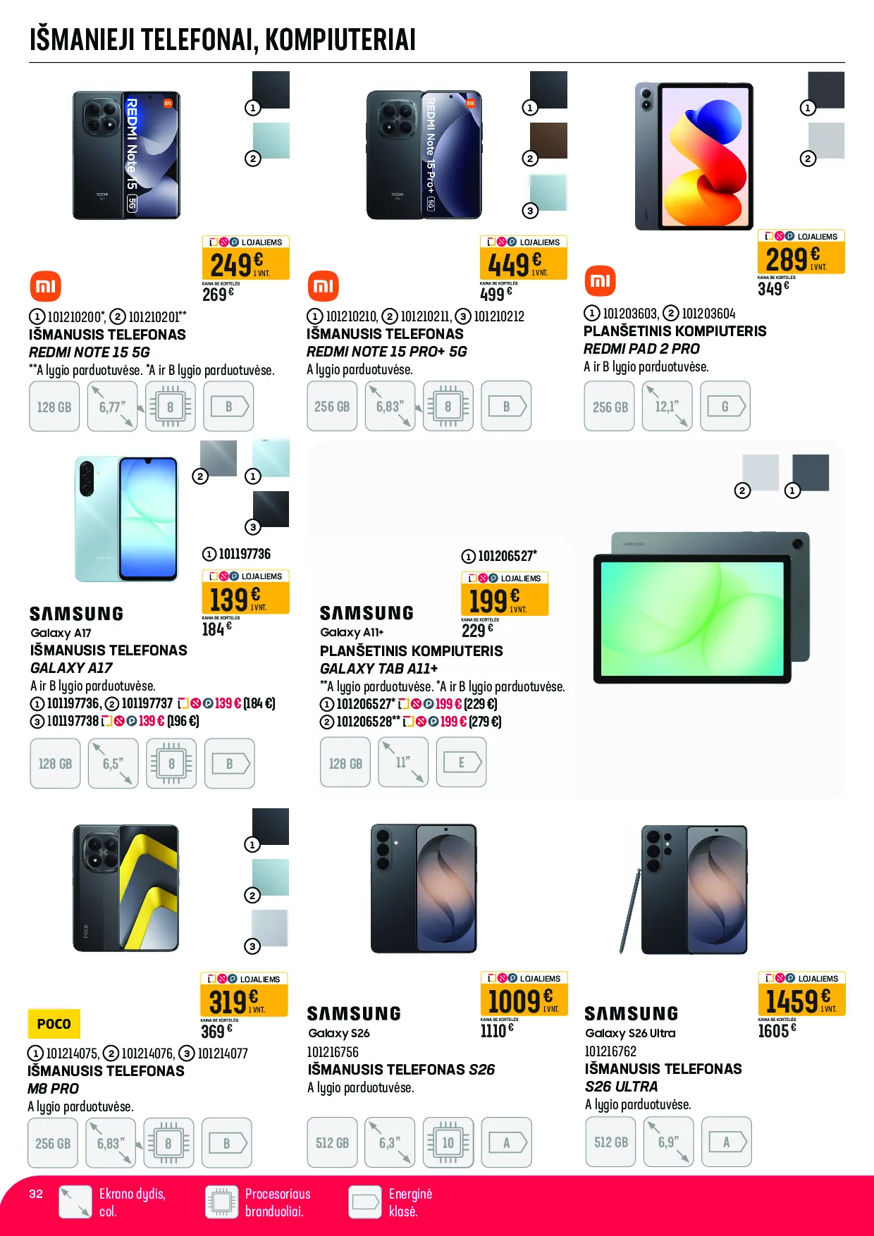 Senukai akcijos šią savaitę. Galioja nuo 2026-04-13 iki 2026-05-04 – 32 psl.