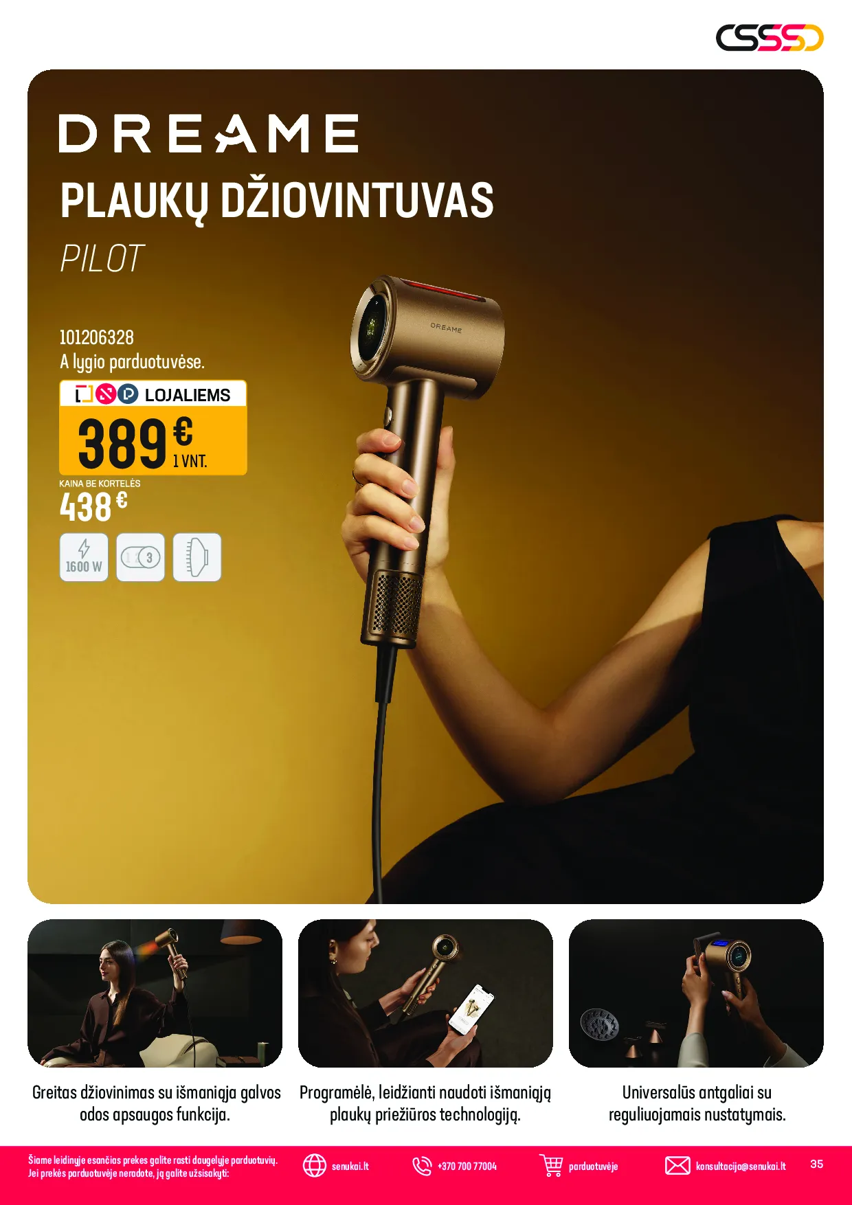 Senukai akcijos šią savaitę. Galioja nuo 2026-04-13 iki 2026-05-04 – 35 psl.