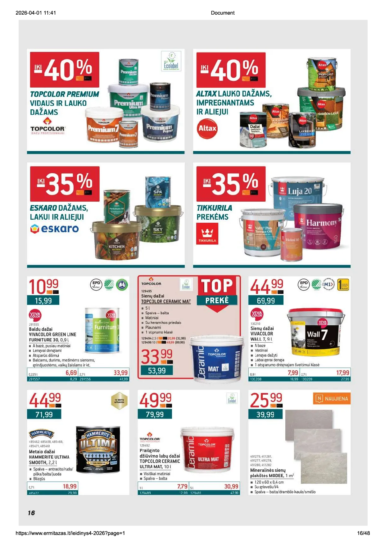 Ermitažas leidinys – 16 psl.