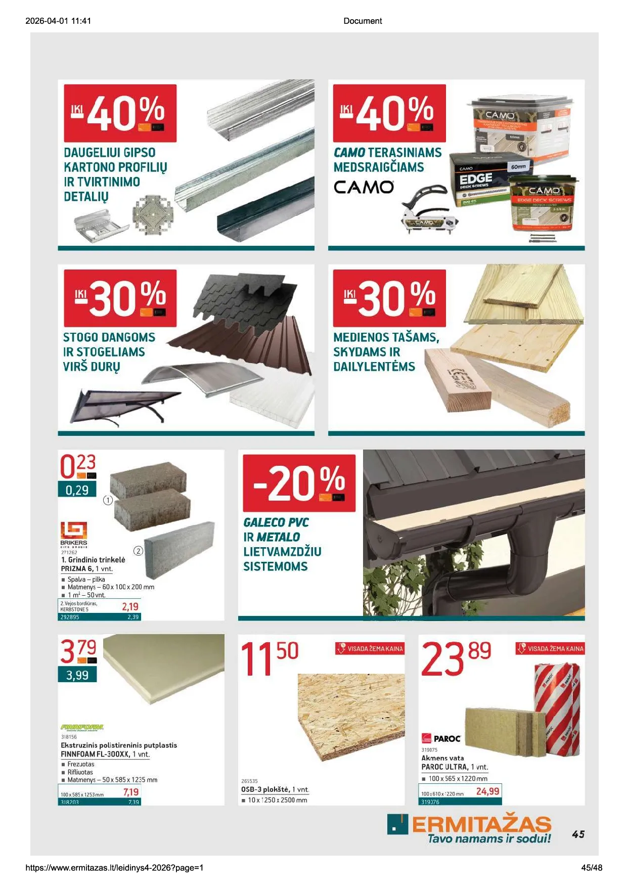 Ermitažas leidinys – 45 psl.