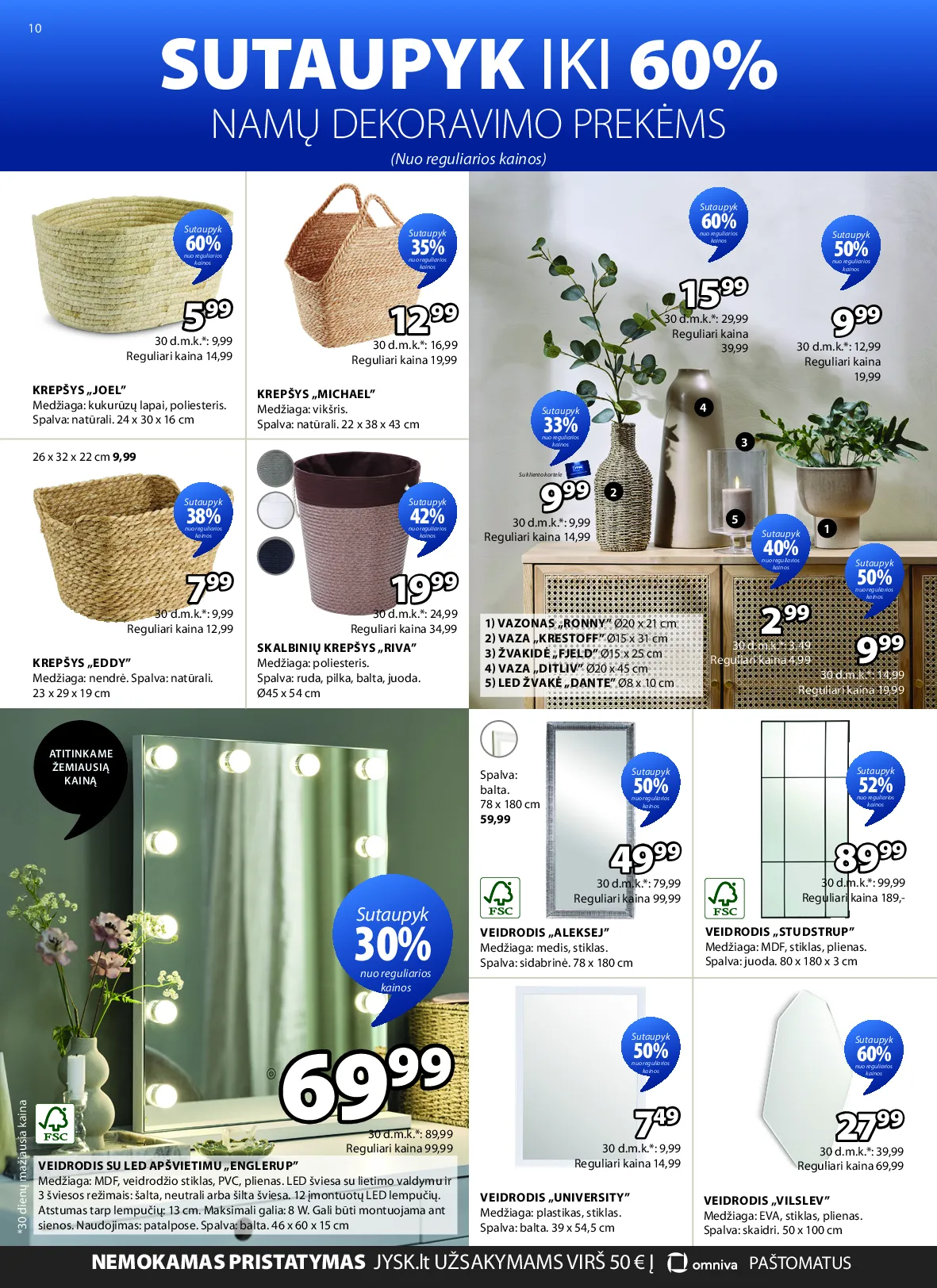 Jysk akcijos šią savaitę. Galioja nuo 2026-04-28 iki 2026-05-11 – 11 psl.