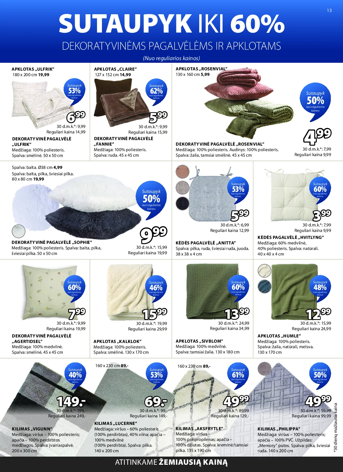 Jysk akcijos šią savaitę. Galioja nuo 2026-04-28 iki 2026-05-11 – 14 psl.