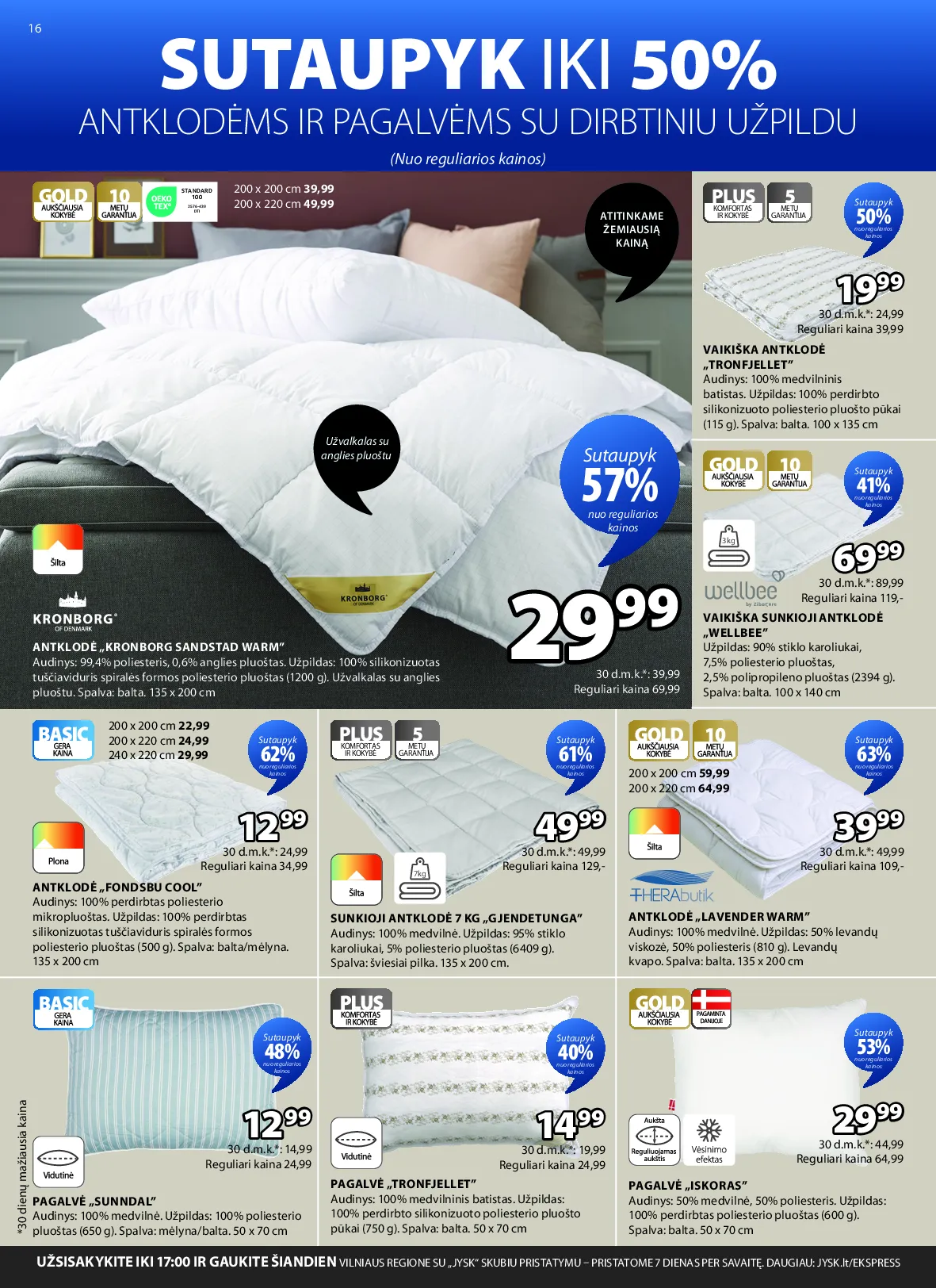 Jysk akcijos šią savaitę. Galioja nuo 2026-04-28 iki 2026-05-11 – 17 psl.