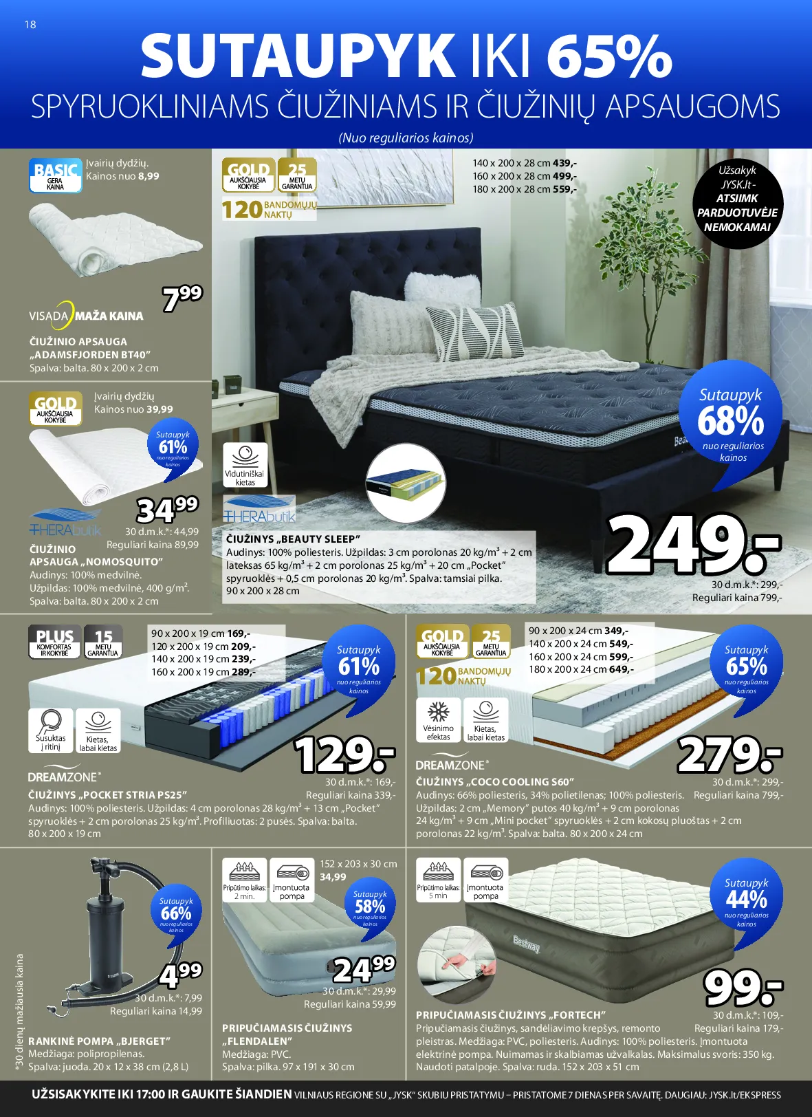 Jysk akcijos šią savaitę. Galioja nuo 2026-04-28 iki 2026-05-11 – 19 psl.