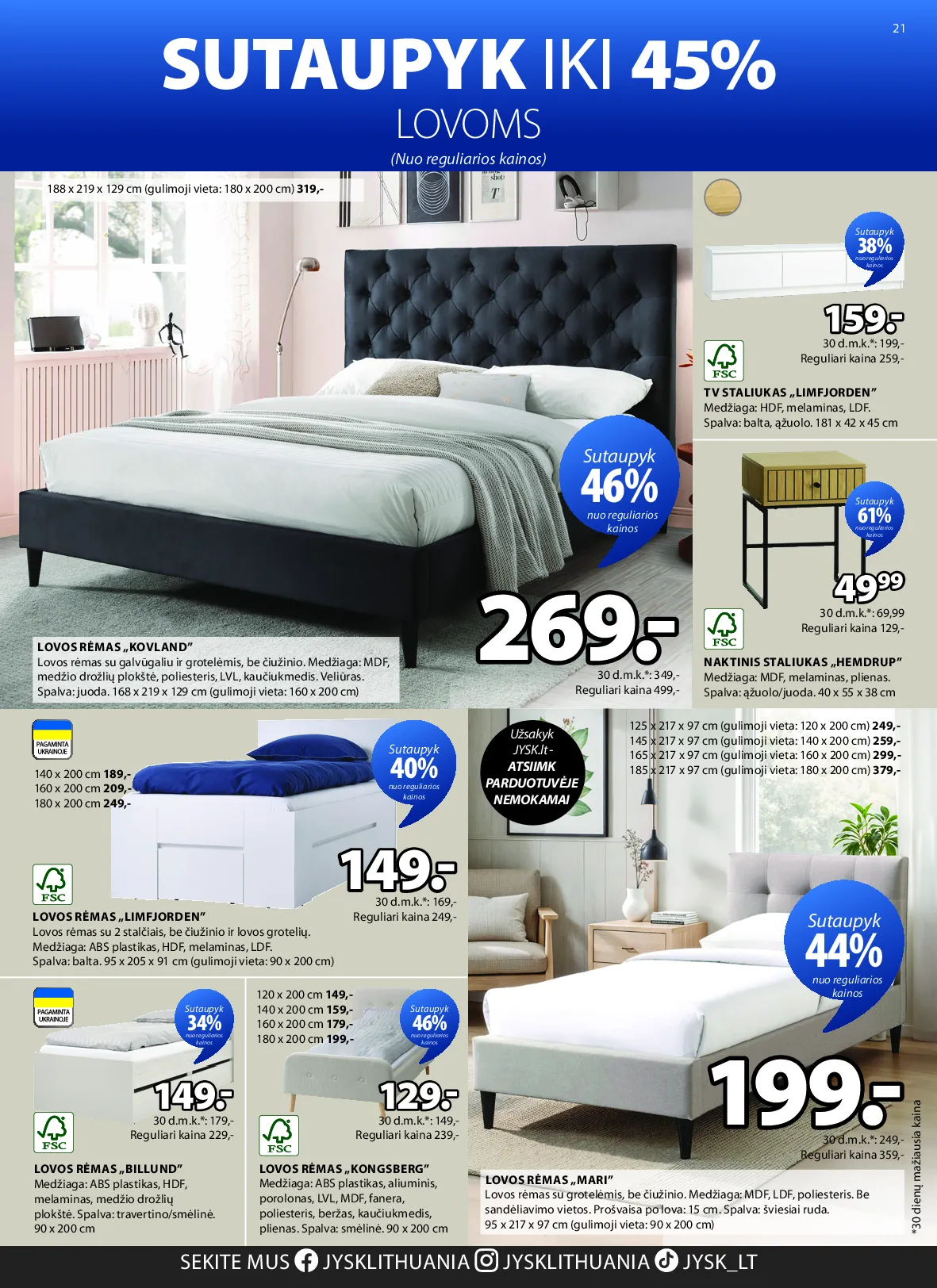 Jysk akcijos šią savaitę. Galioja nuo 2026-04-28 iki 2026-05-11 – 22 psl.