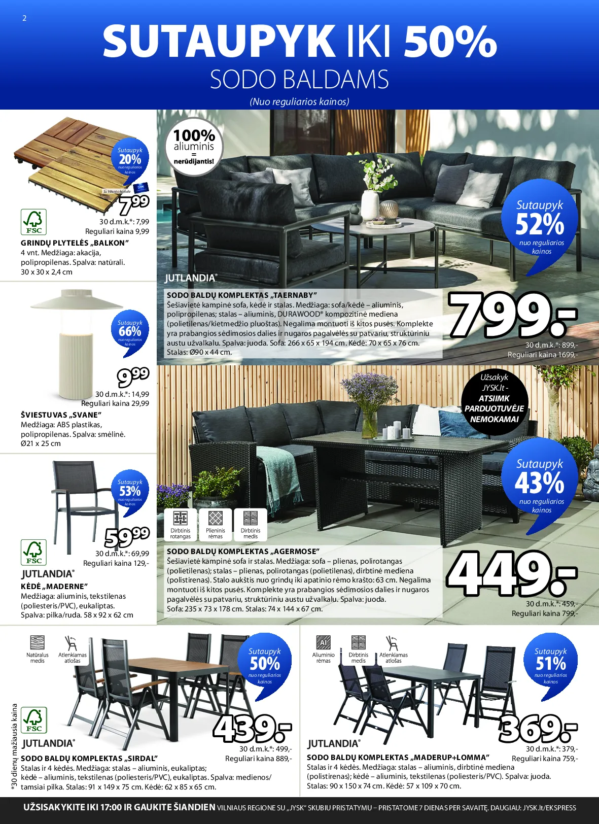 Jysk akcijos šią savaitę. Galioja nuo 2026-04-28 iki 2026-05-11 – 3 psl.