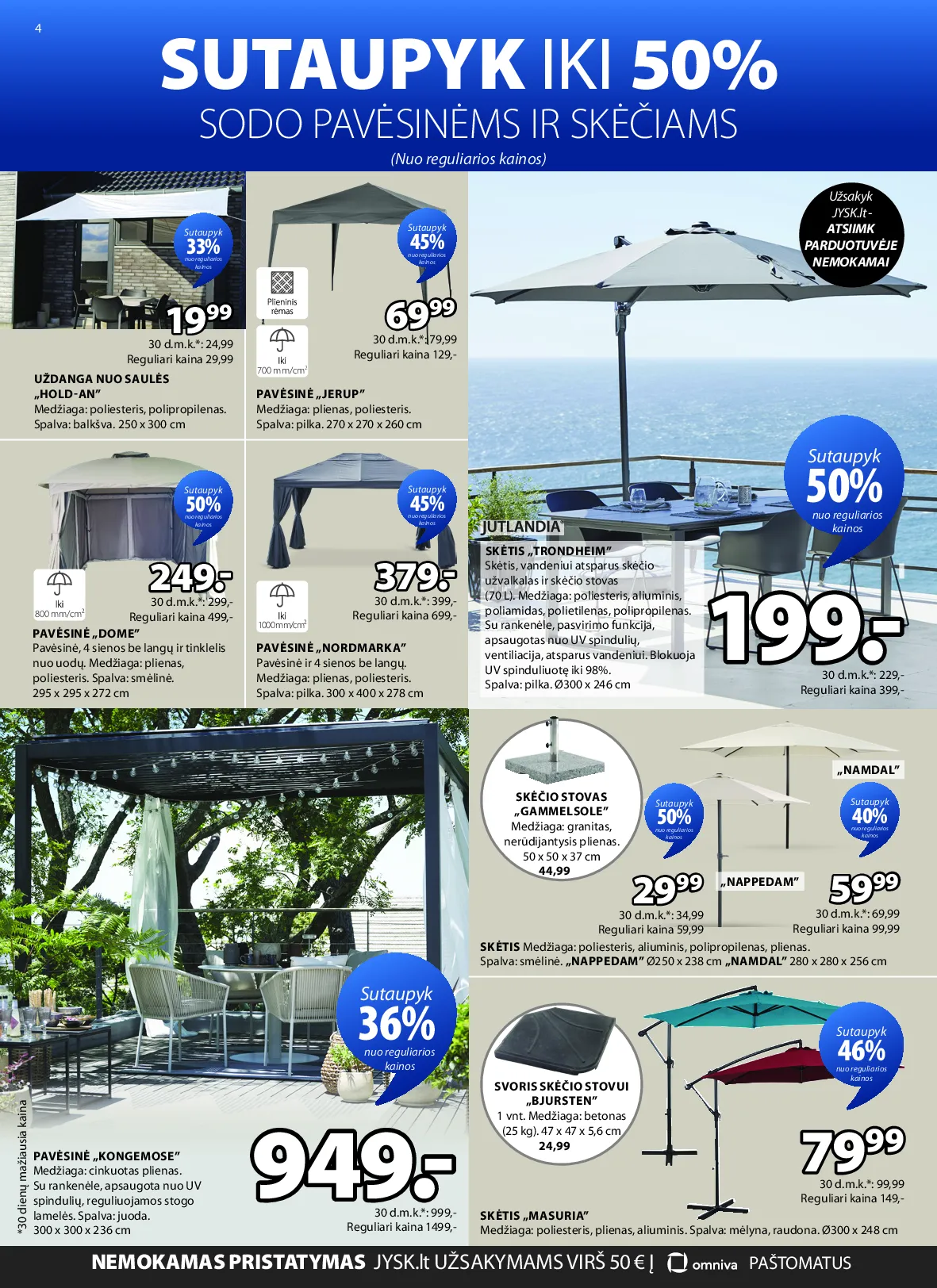 Jysk akcijos šią savaitę. Galioja nuo 2026-04-28 iki 2026-05-11 – 5 psl.