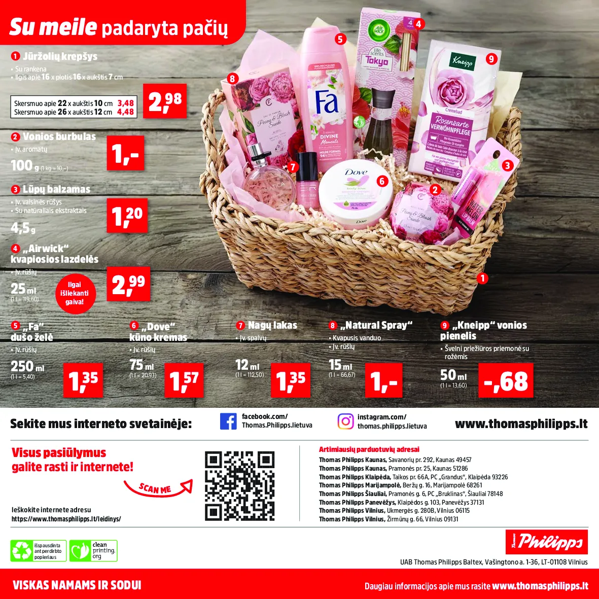 Thomas philipps akcijos šią savaitę. Galioja nuo 2026-04-27 iki 2026-05-02 – 24 psl.