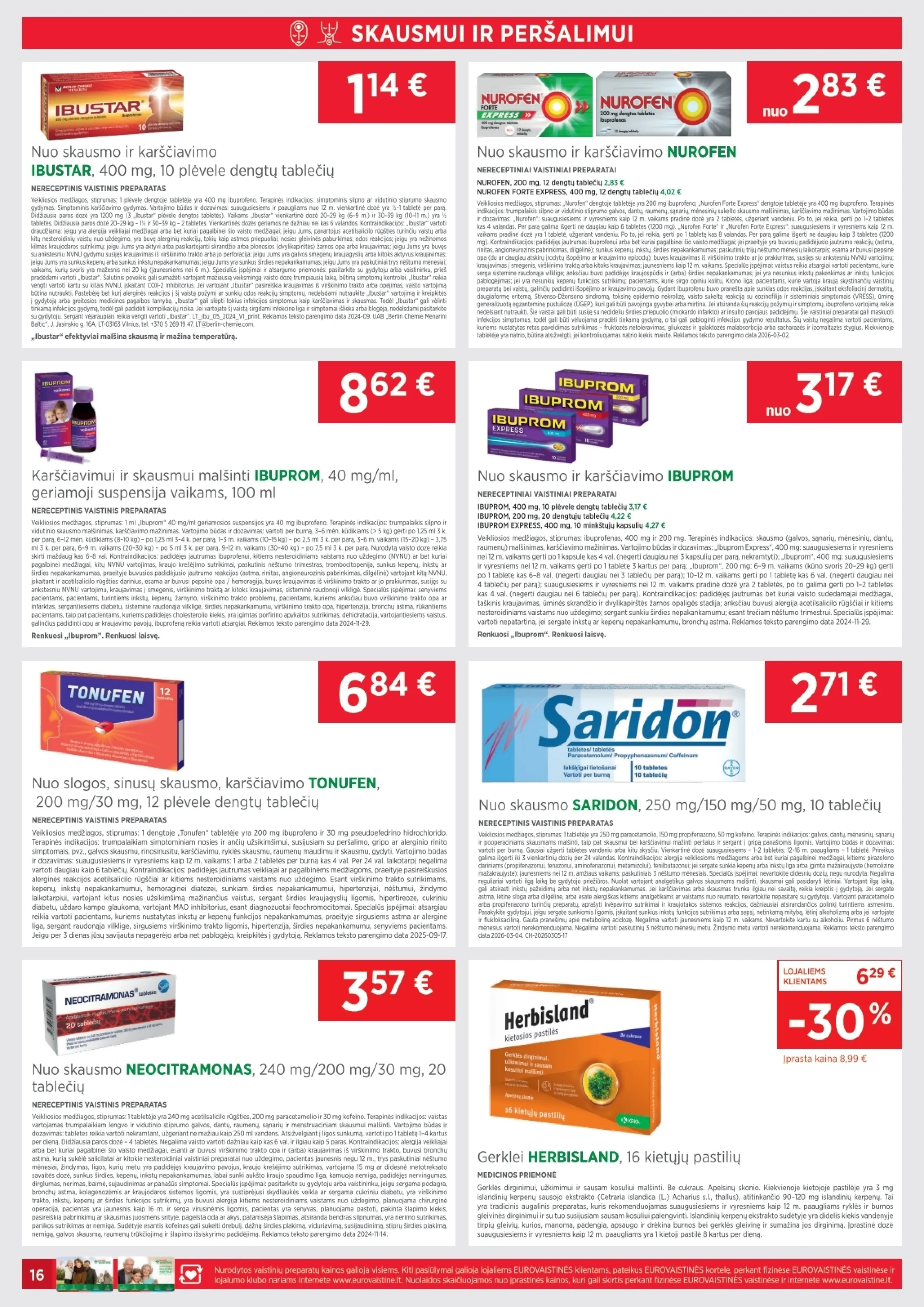 Eurovaistinė leidinys – 16 psl.