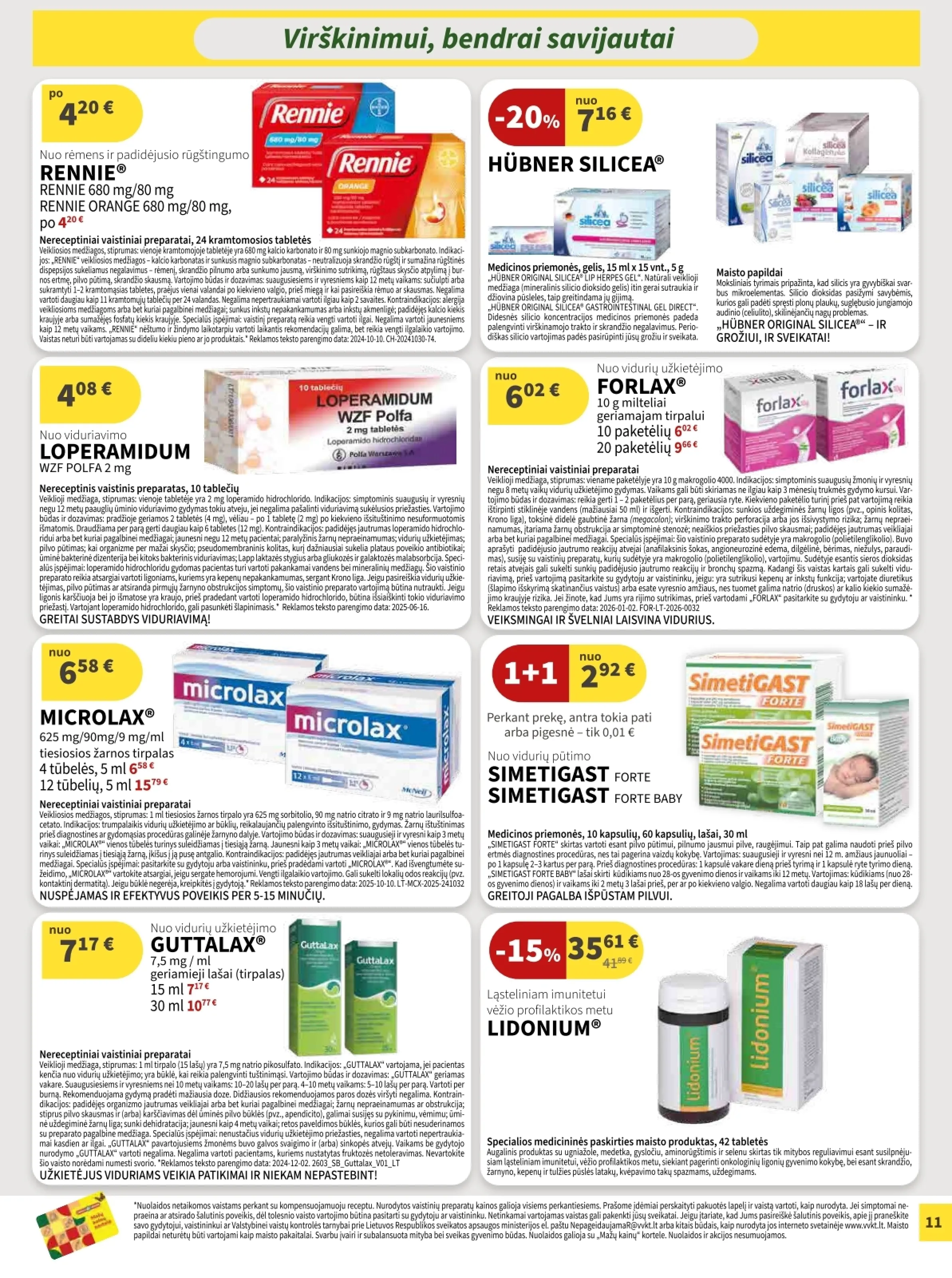 Camelia vaistinė akcijos šią savaitę. Galioja nuo 2026-04-01 iki 2026-04-30 – 11 psl.