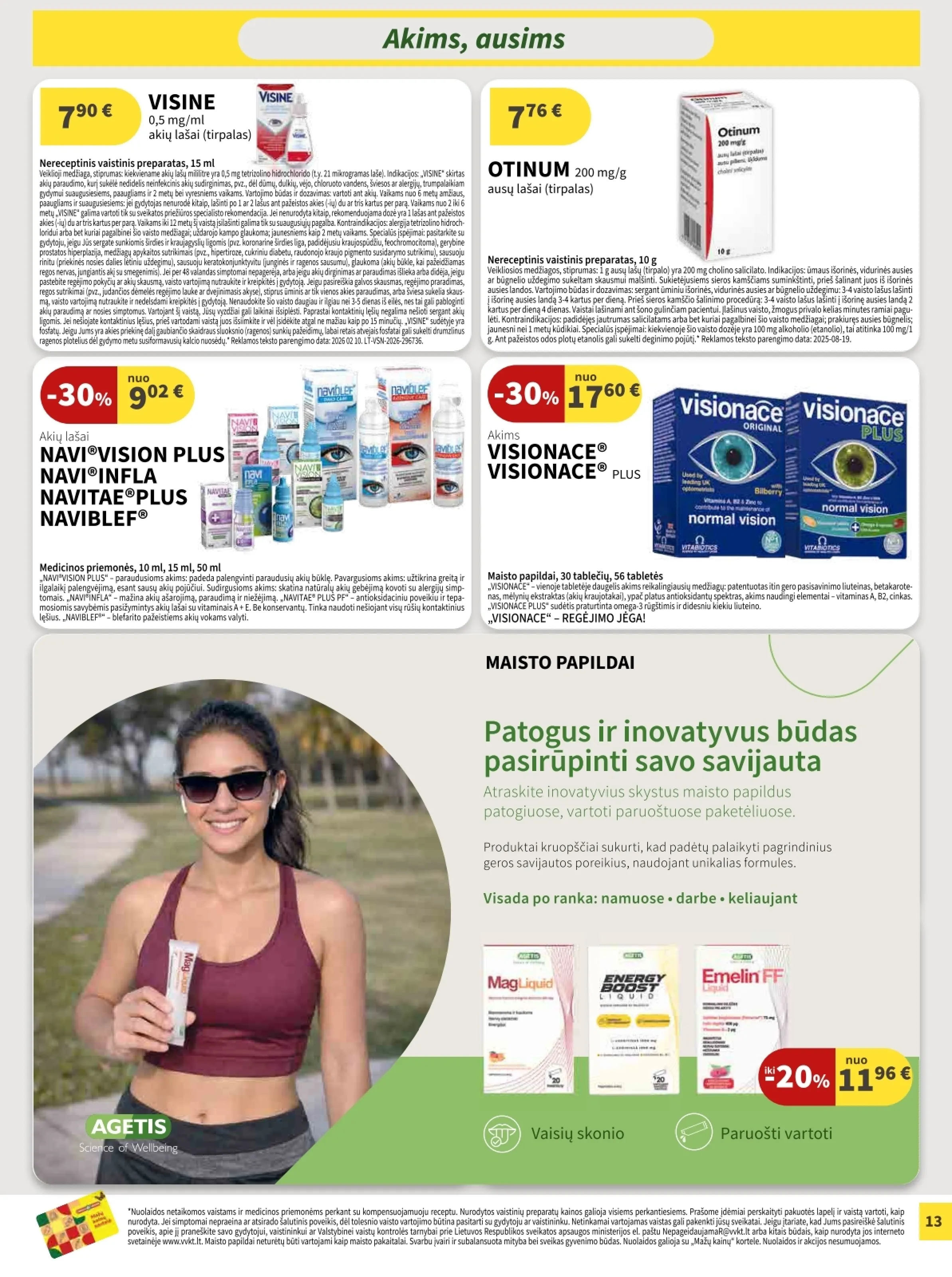 Camelia vaistinė akcijos šią savaitę. Galioja nuo 2026-04-01 iki 2026-04-30 – 13 psl.