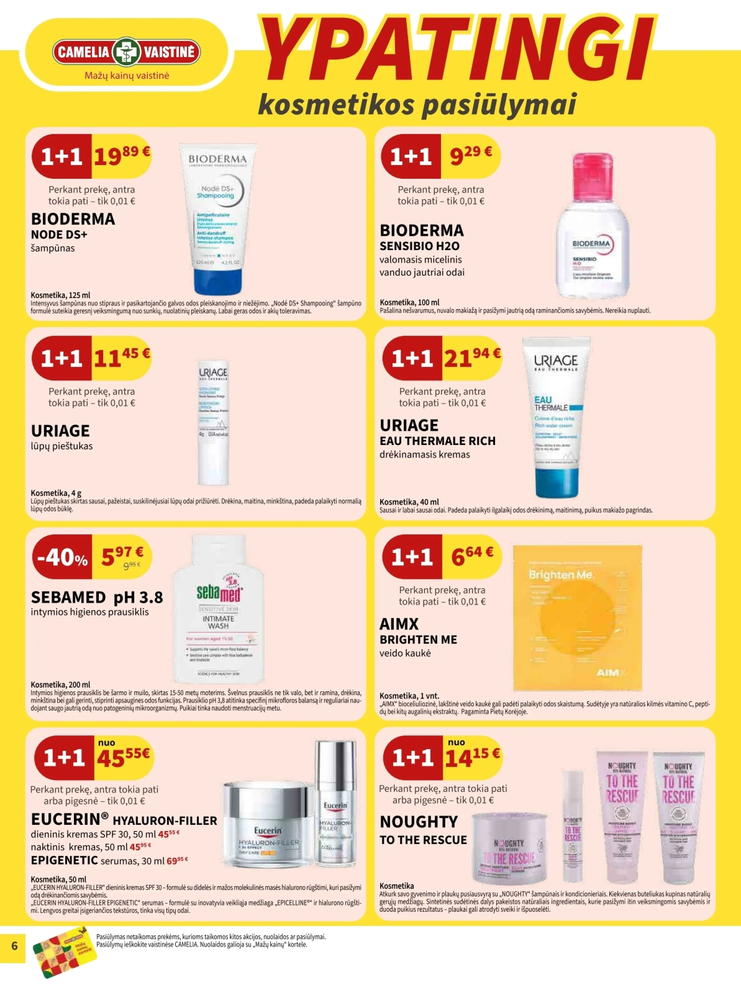 Camelia vaistinė akcijos šią savaitę. Galioja nuo 2026-04-01 iki 2026-04-30 – 6 psl.