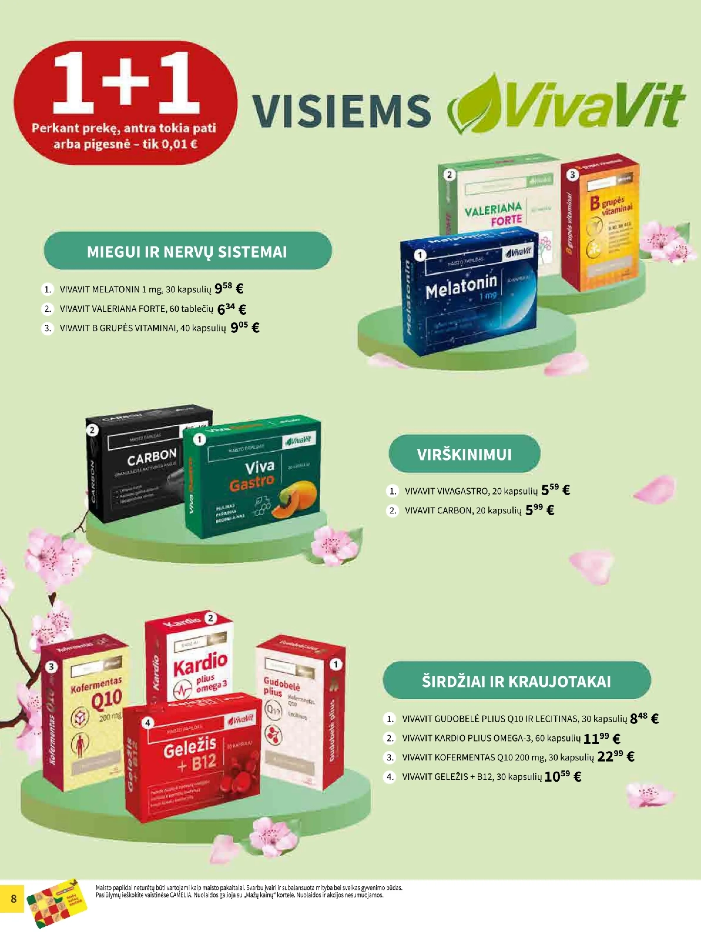 Camelia vaistinė akcijos šią savaitę. Galioja nuo 2026-04-01 iki 2026-04-30 – 8 psl.