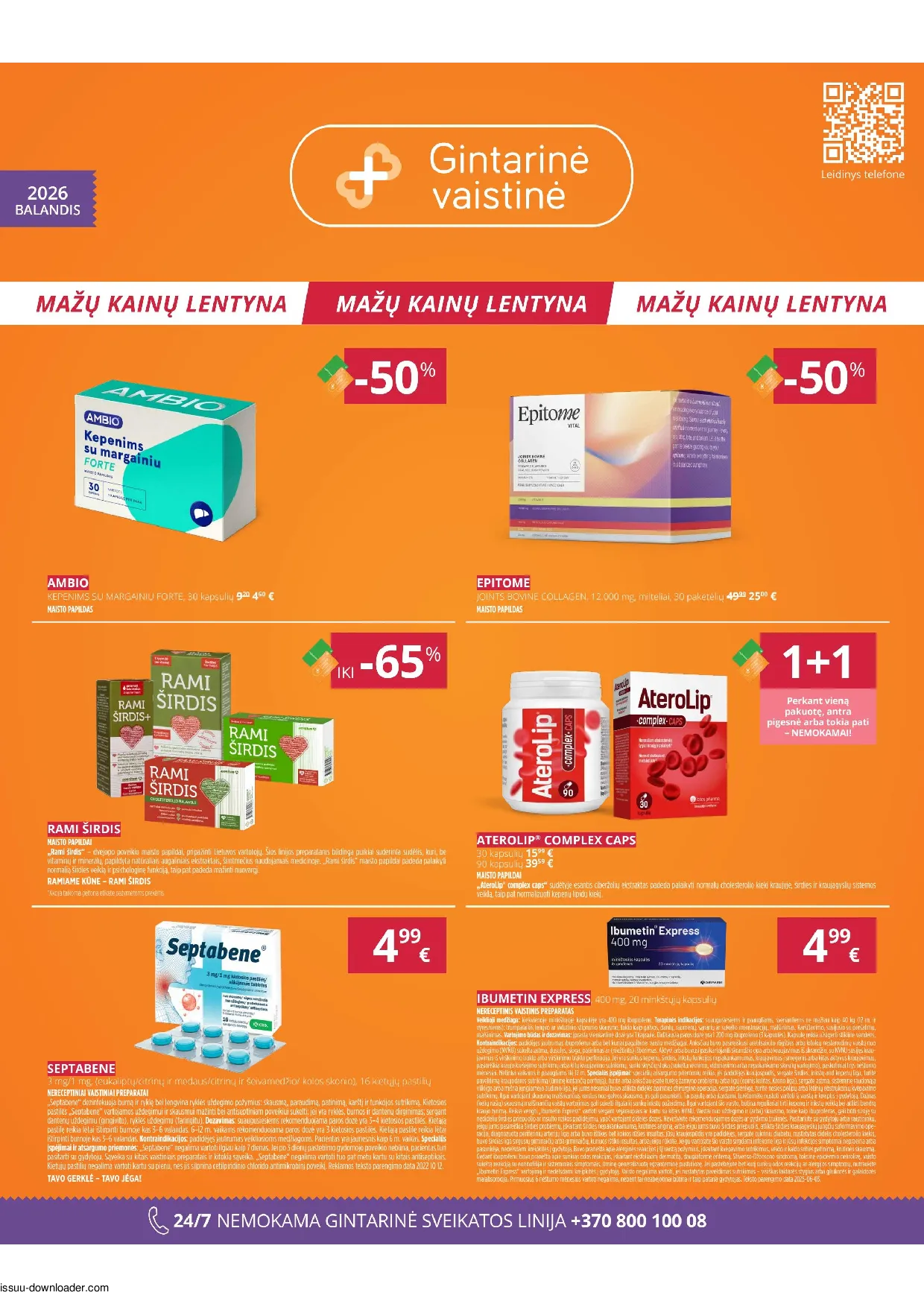 Gintarinės vaistinės leidinys – 1 psl.