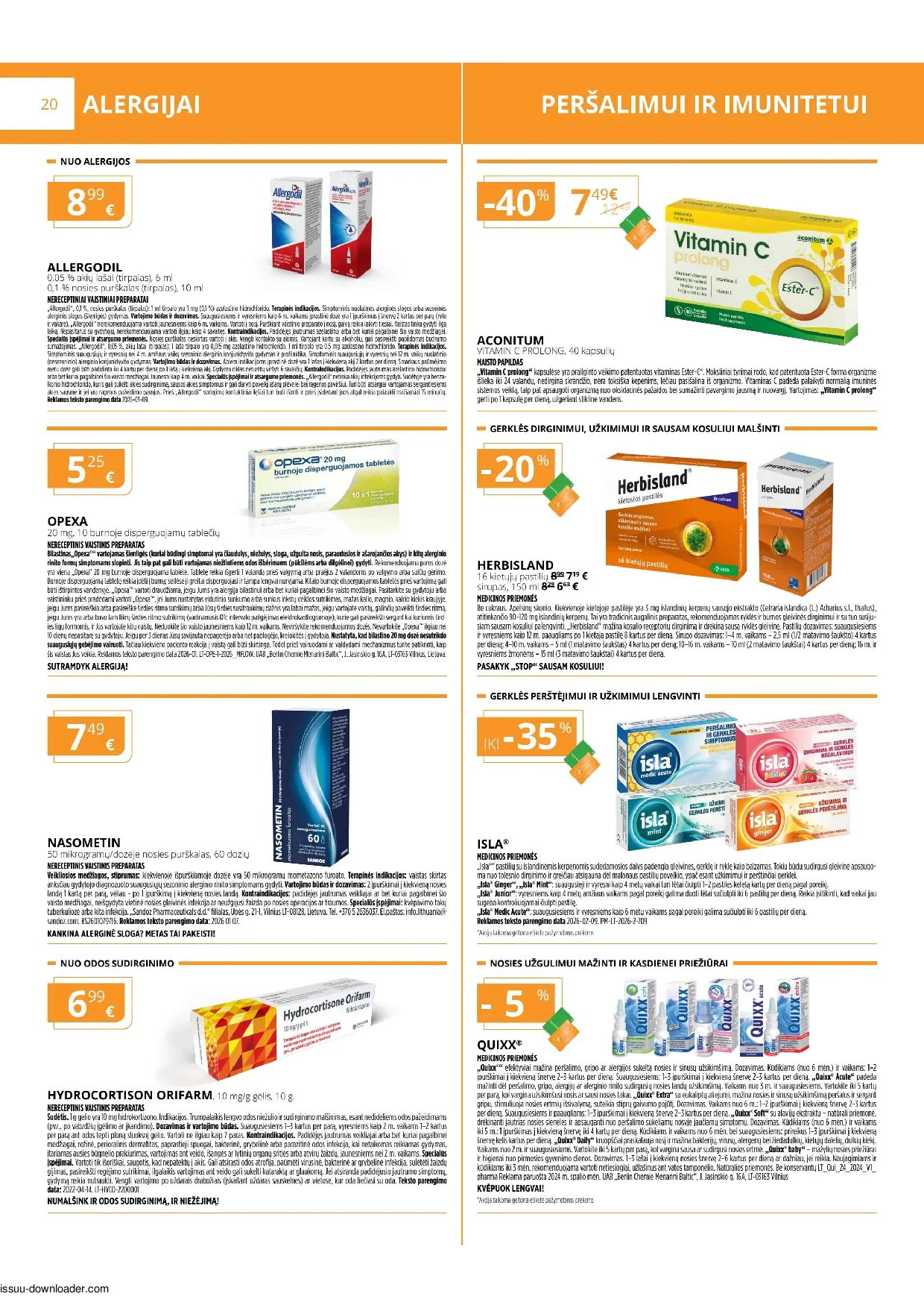 Gintarinės vaistinės leidinys – 20 psl.
