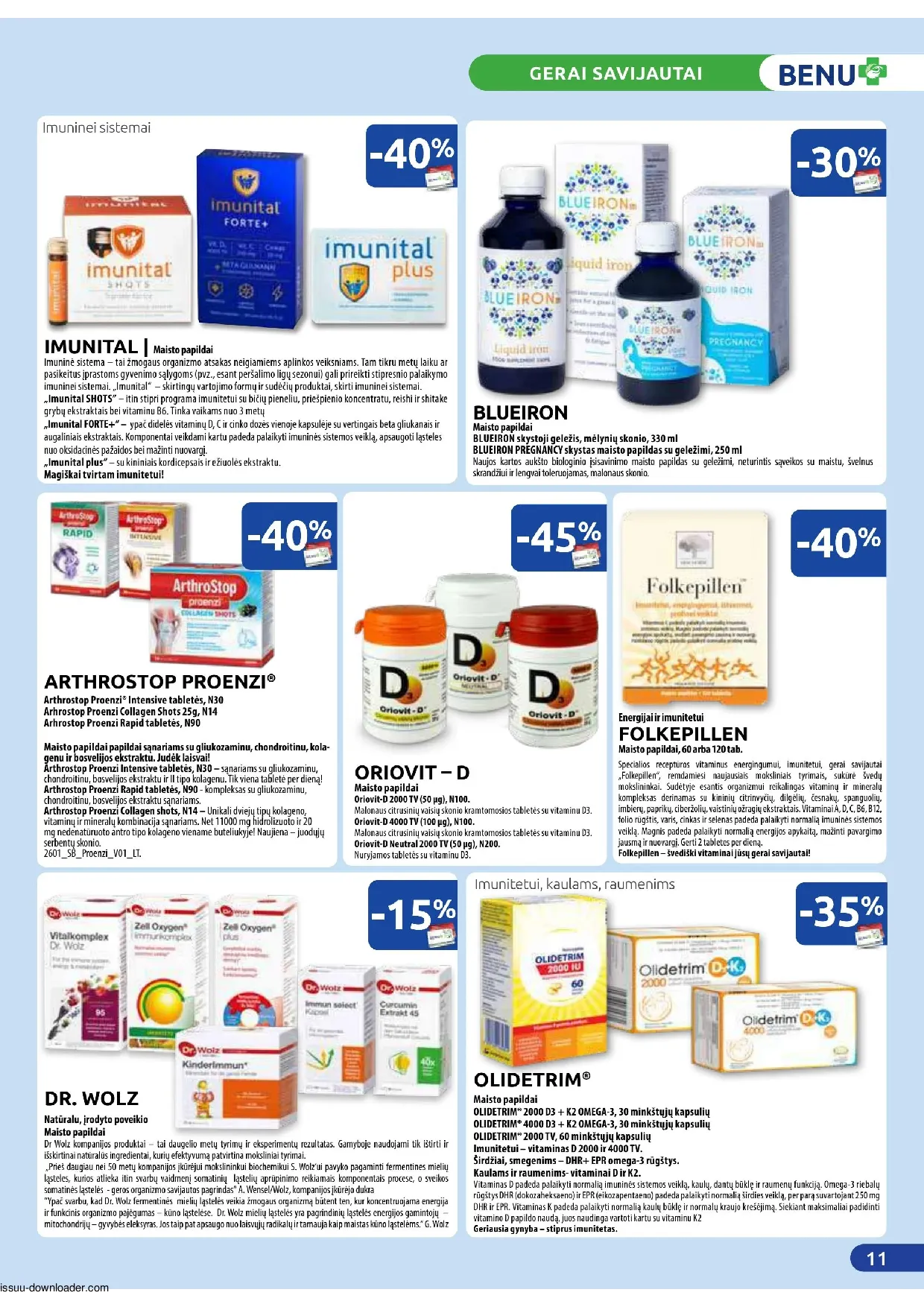 Benu leidinys – 11 psl.