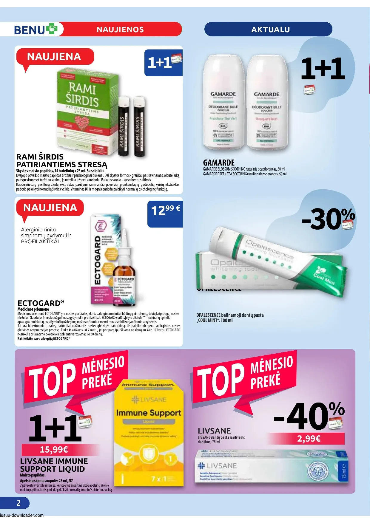 Benu leidinys – 2 psl.