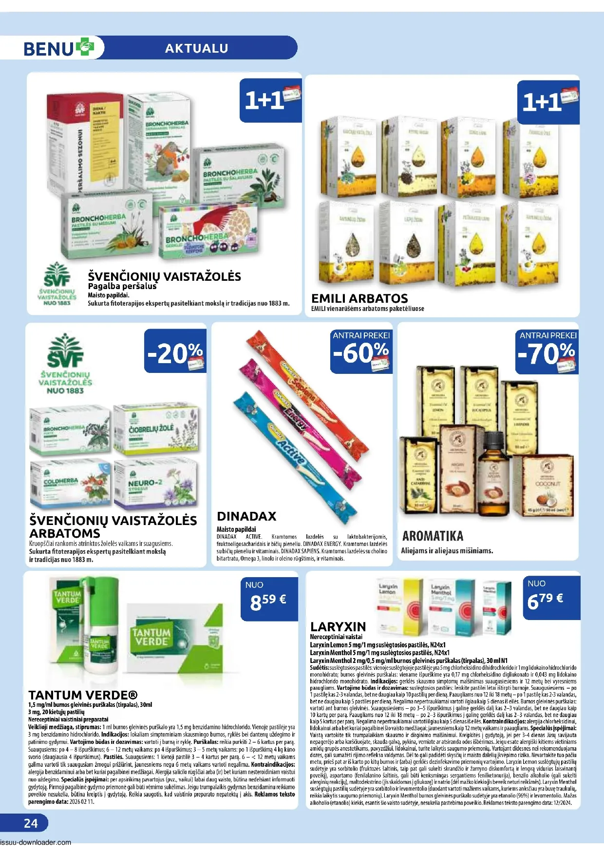 Benu leidinys – 24 psl.