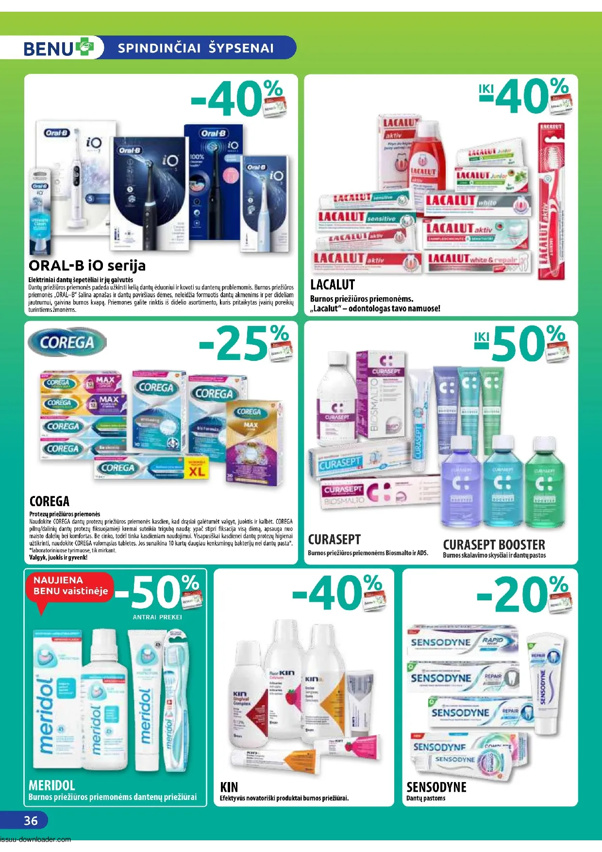 Benu leidinys – 36 psl.