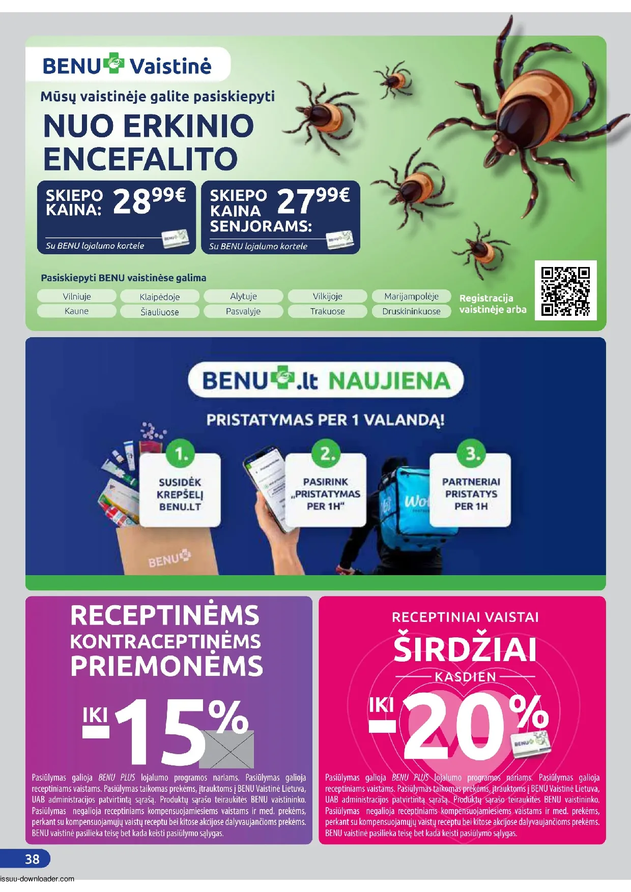 Benu leidinys – 38 psl.