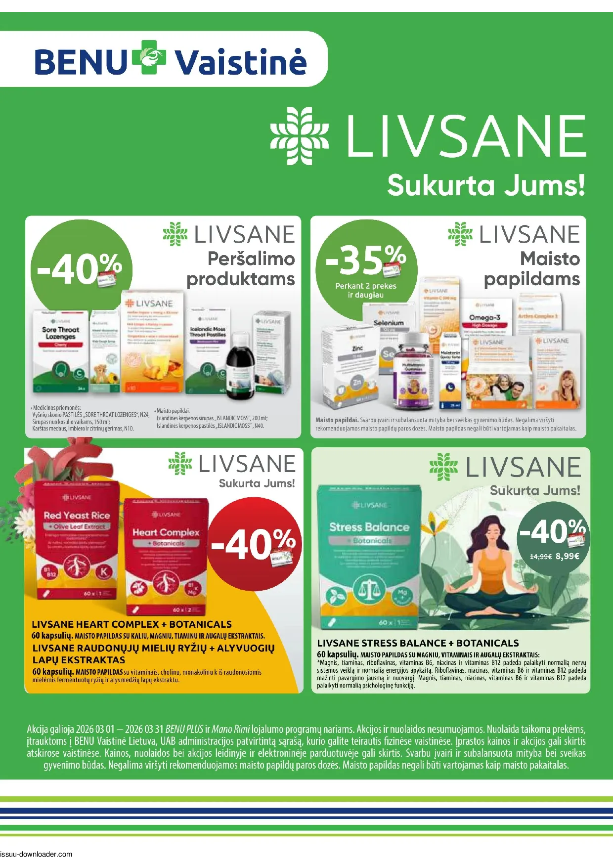 Benu leidinys – 40 psl.