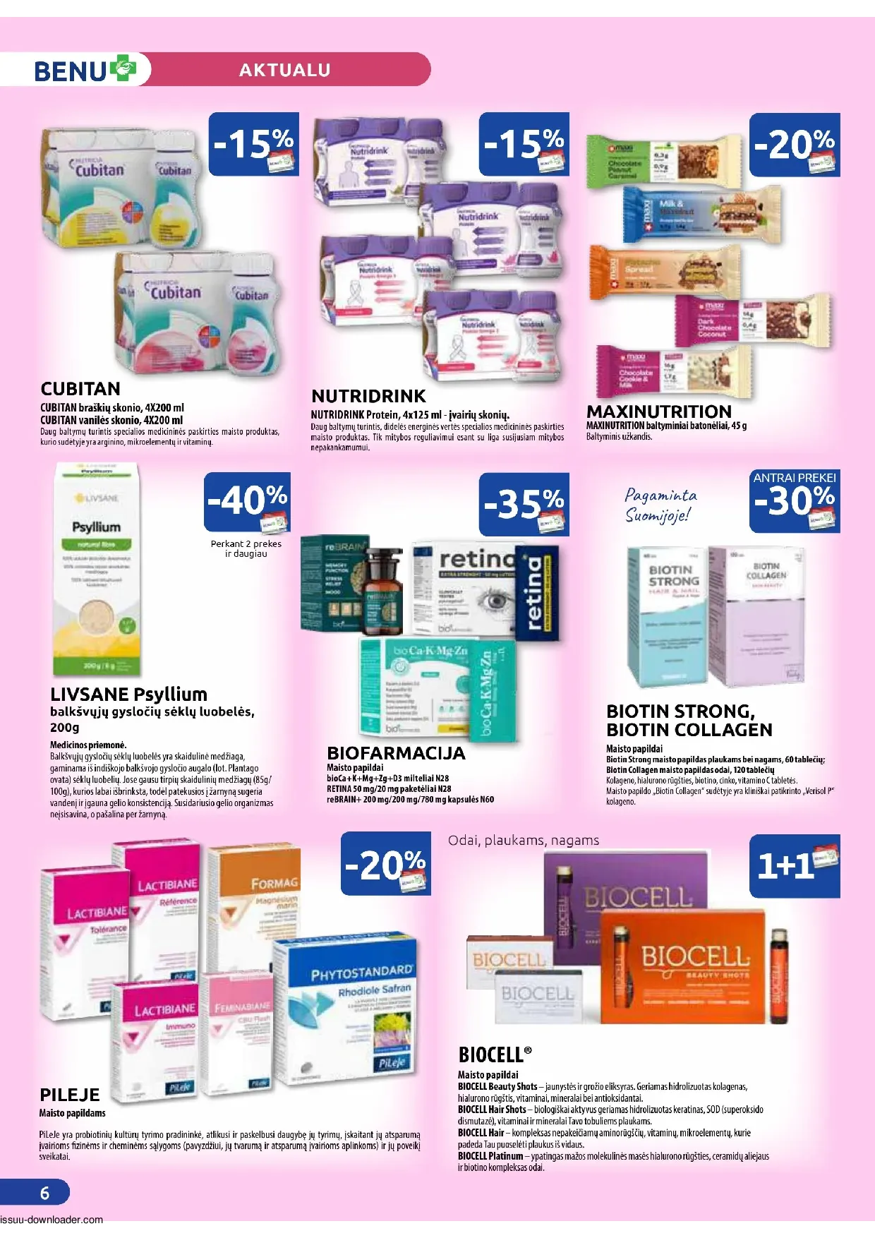 Benu leidinys – 6 psl.