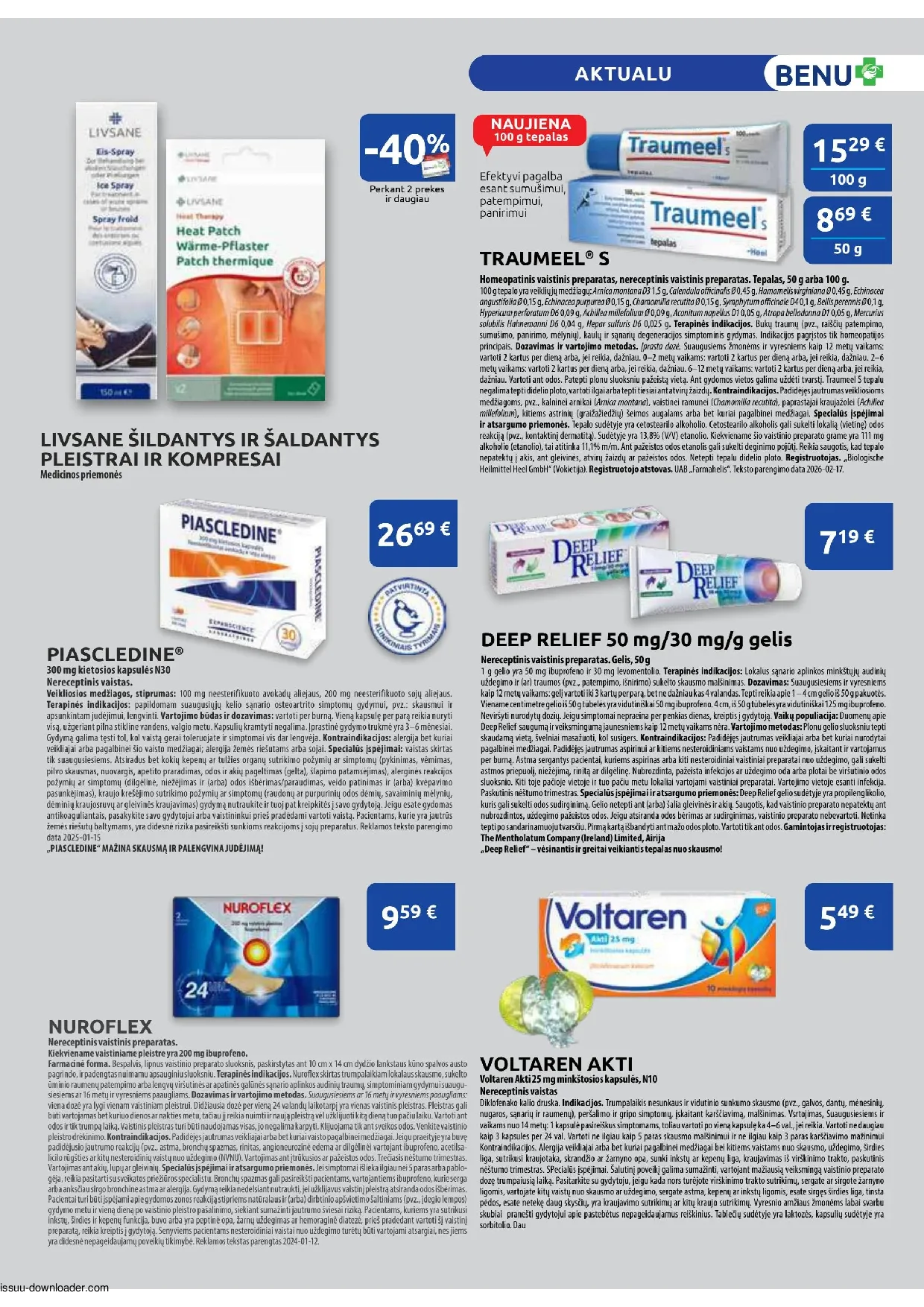 Benu leidinys – 9 psl.