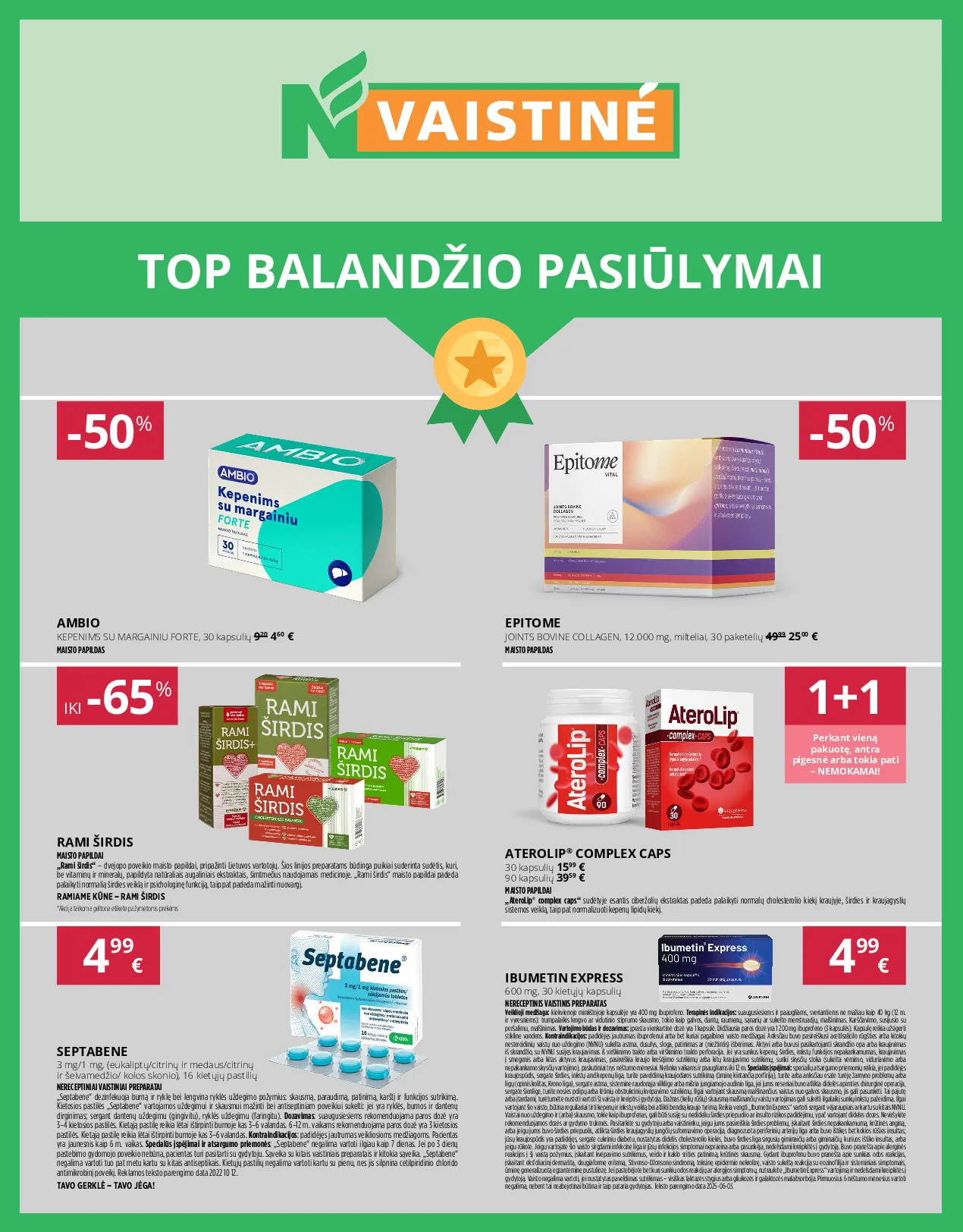 Norfa vaistinės leidinys – 1 psl.