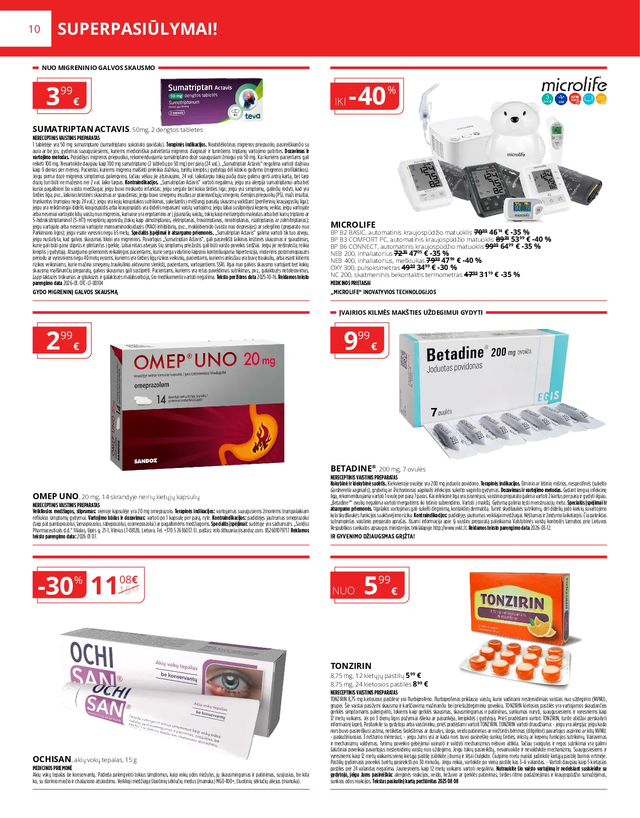 Norfa vaistinės leidinys – 10 psl.