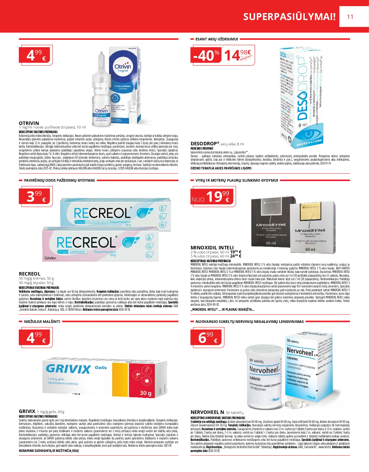 Norfa vaistinės leidinys – 11 psl.