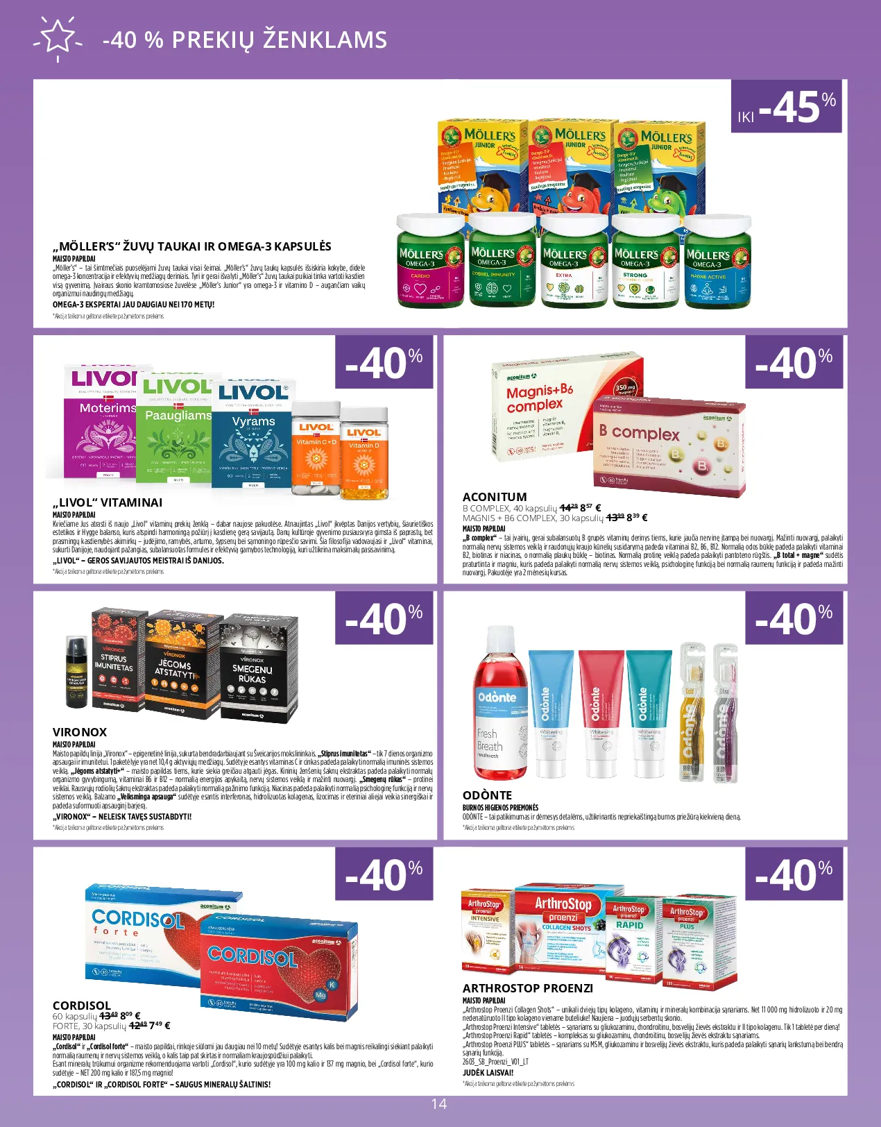 Norfa vaistinės leidinys – 14 psl.