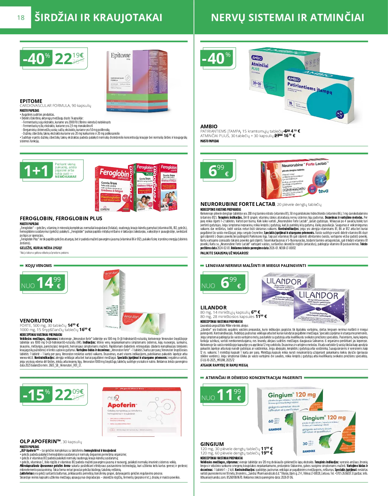 Norfa vaistinės leidinys – 18 psl.