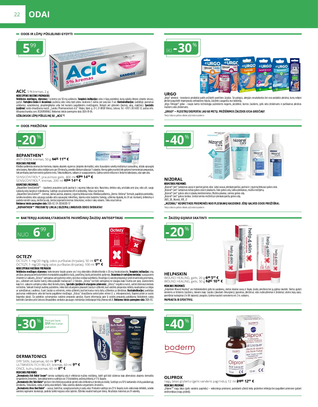 Norfa vaistinės leidinys – 22 psl.