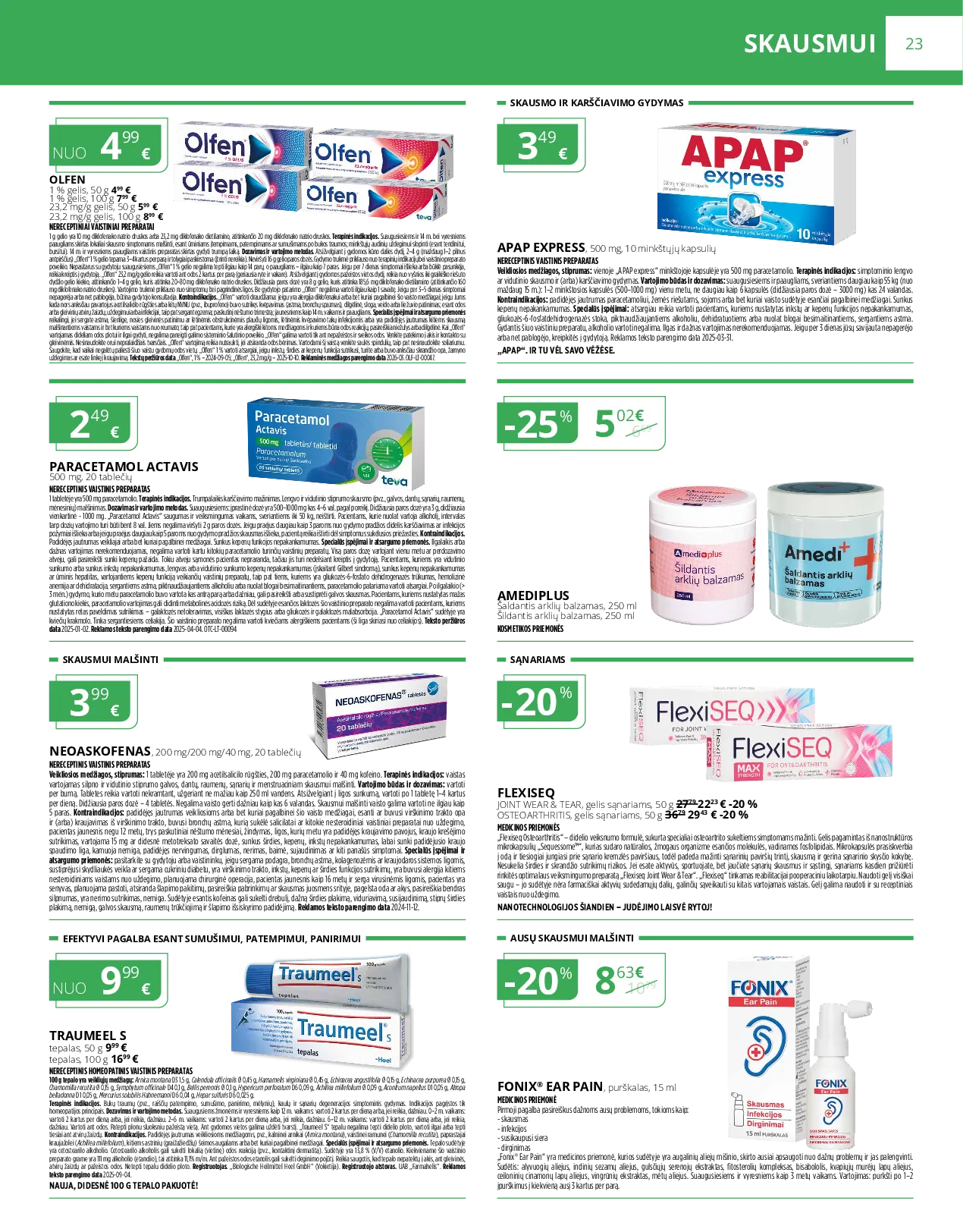 Norfa vaistinės leidinys – 23 psl.