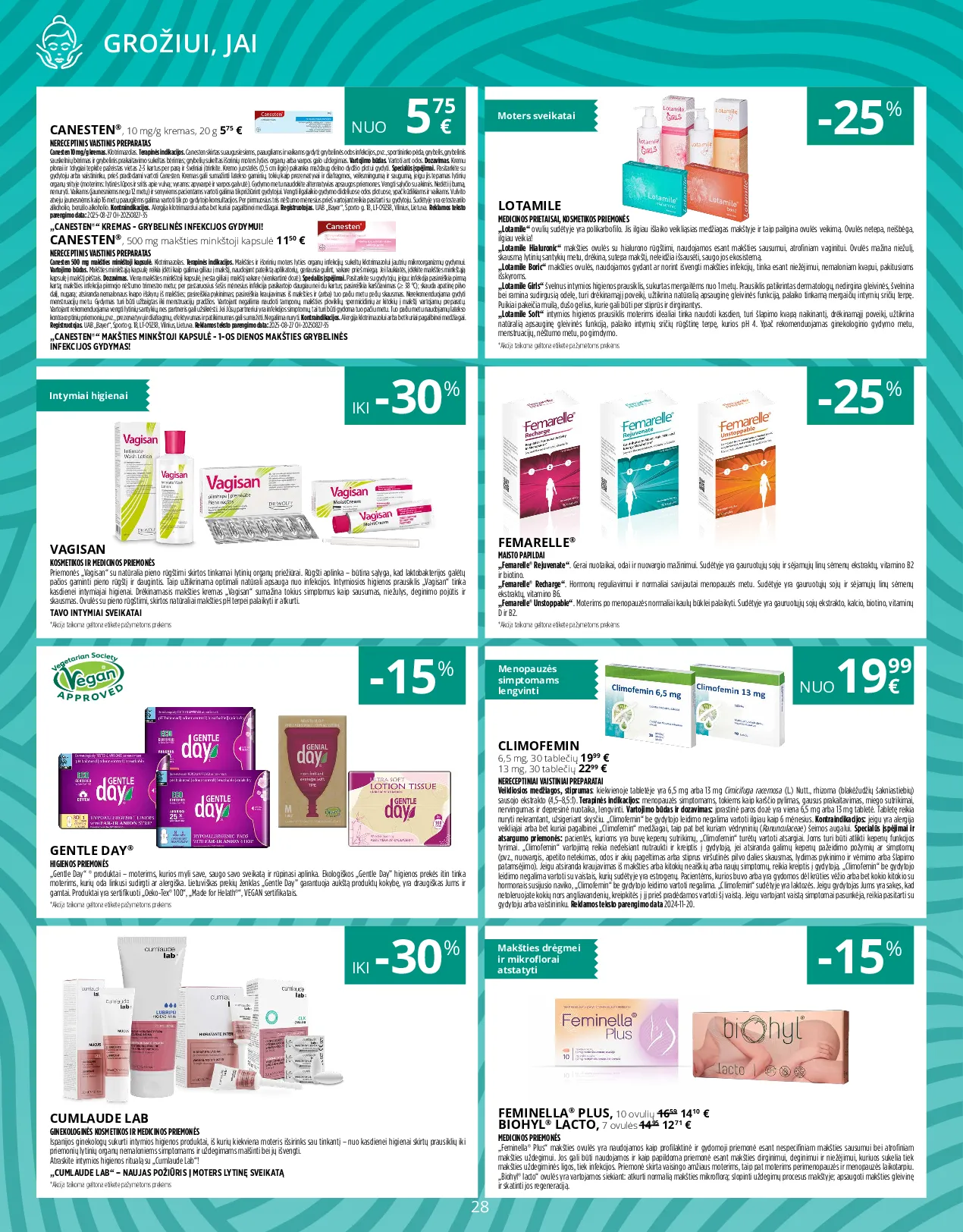 Norfa vaistinės leidinys – 28 psl.