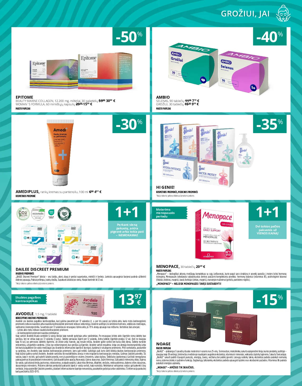 Norfa vaistinės leidinys – 29 psl.