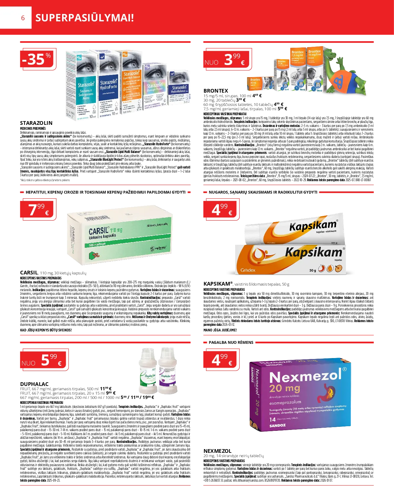 Norfa vaistinės leidinys – 6 psl.
