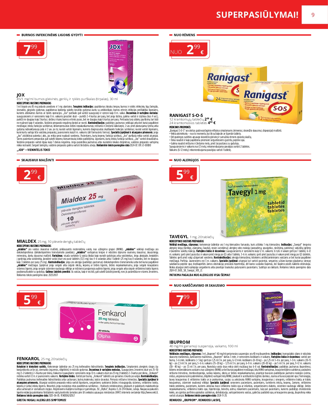 Norfa vaistinės leidinys – 9 psl.