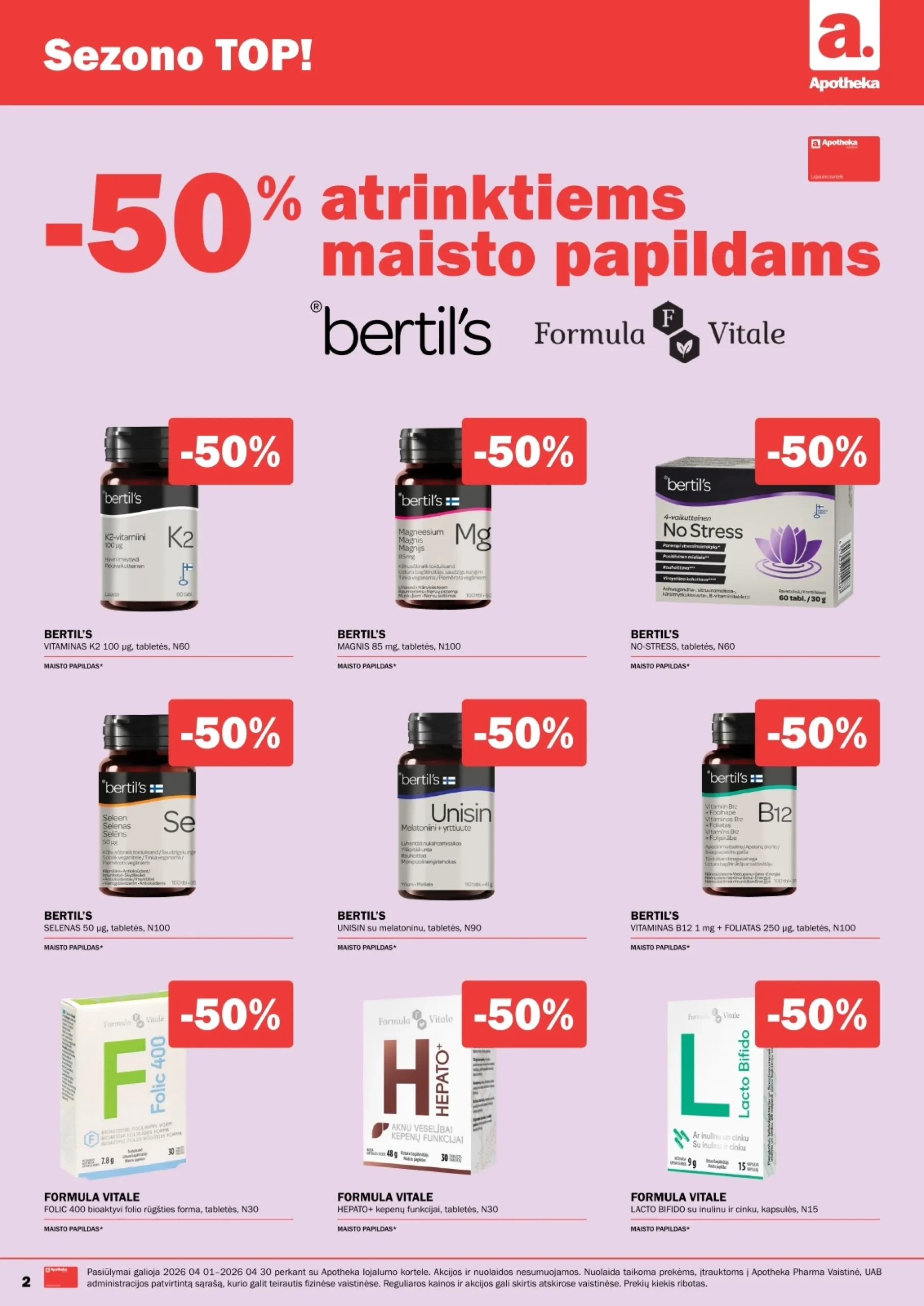 Apotheka leidinys – 2 psl.