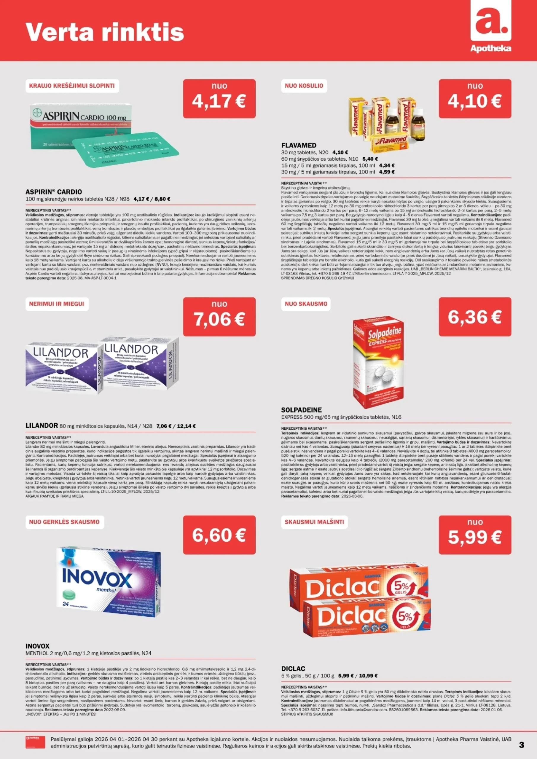 Apotheka leidinys – 3 psl.