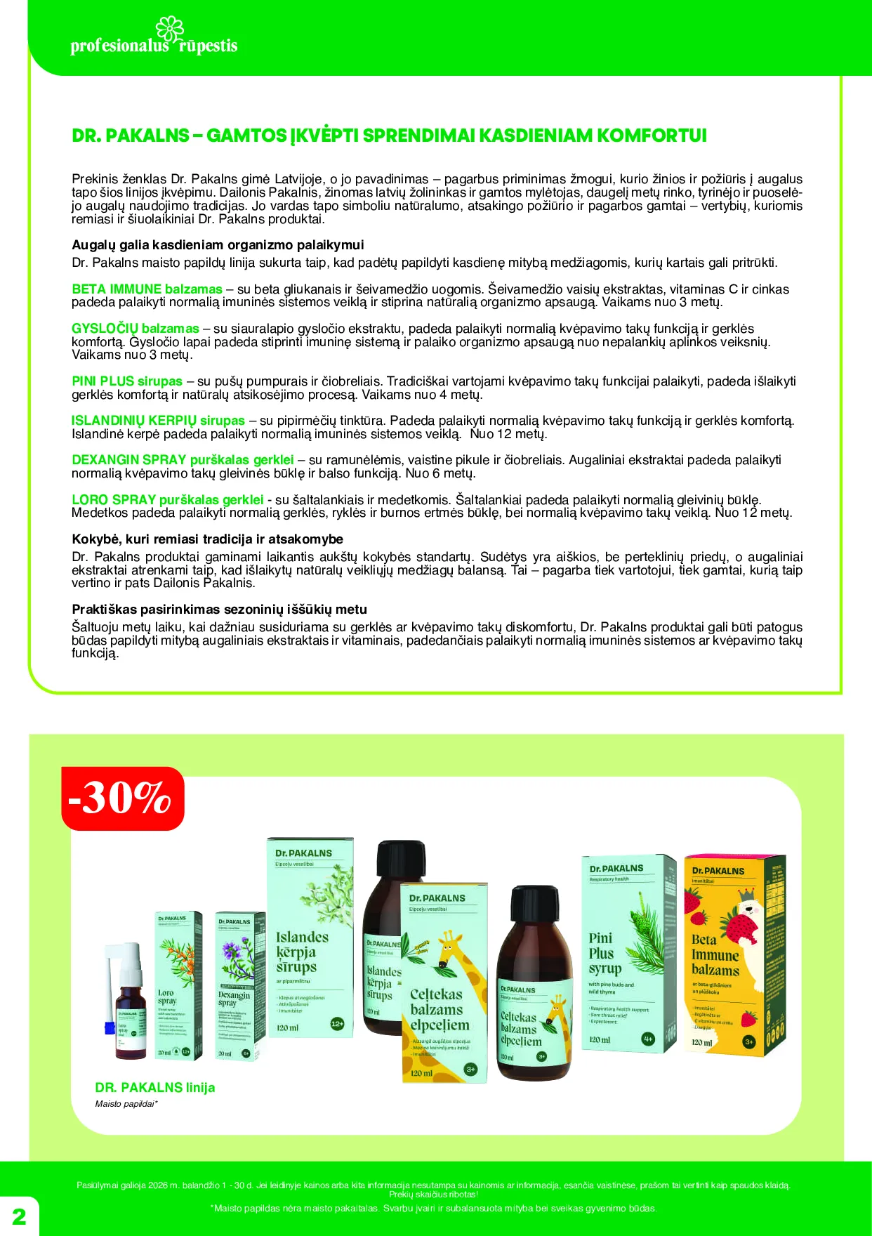Ramunėlės vaistinės leidinys – 2 psl.