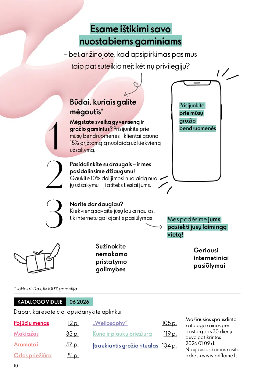 Oriflame katalogas – 10 psl.