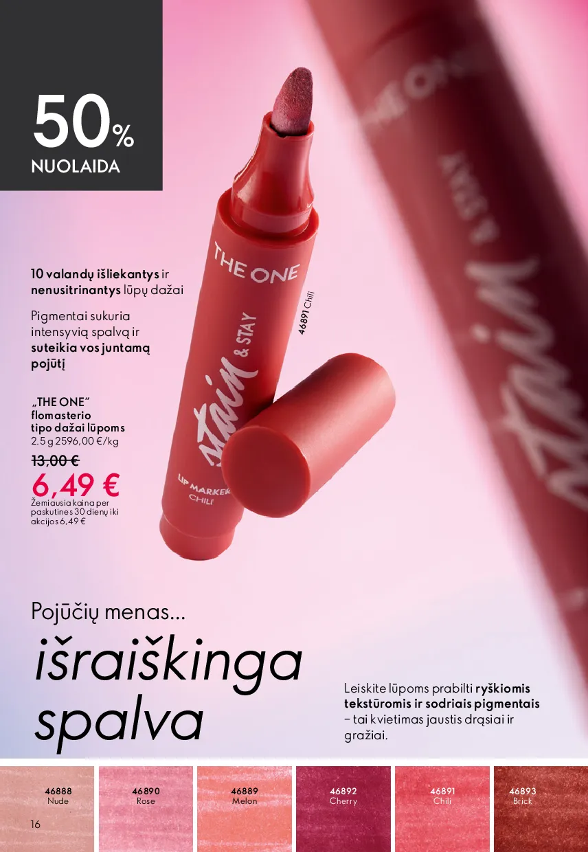 Oriflame katalogas – 16 psl.