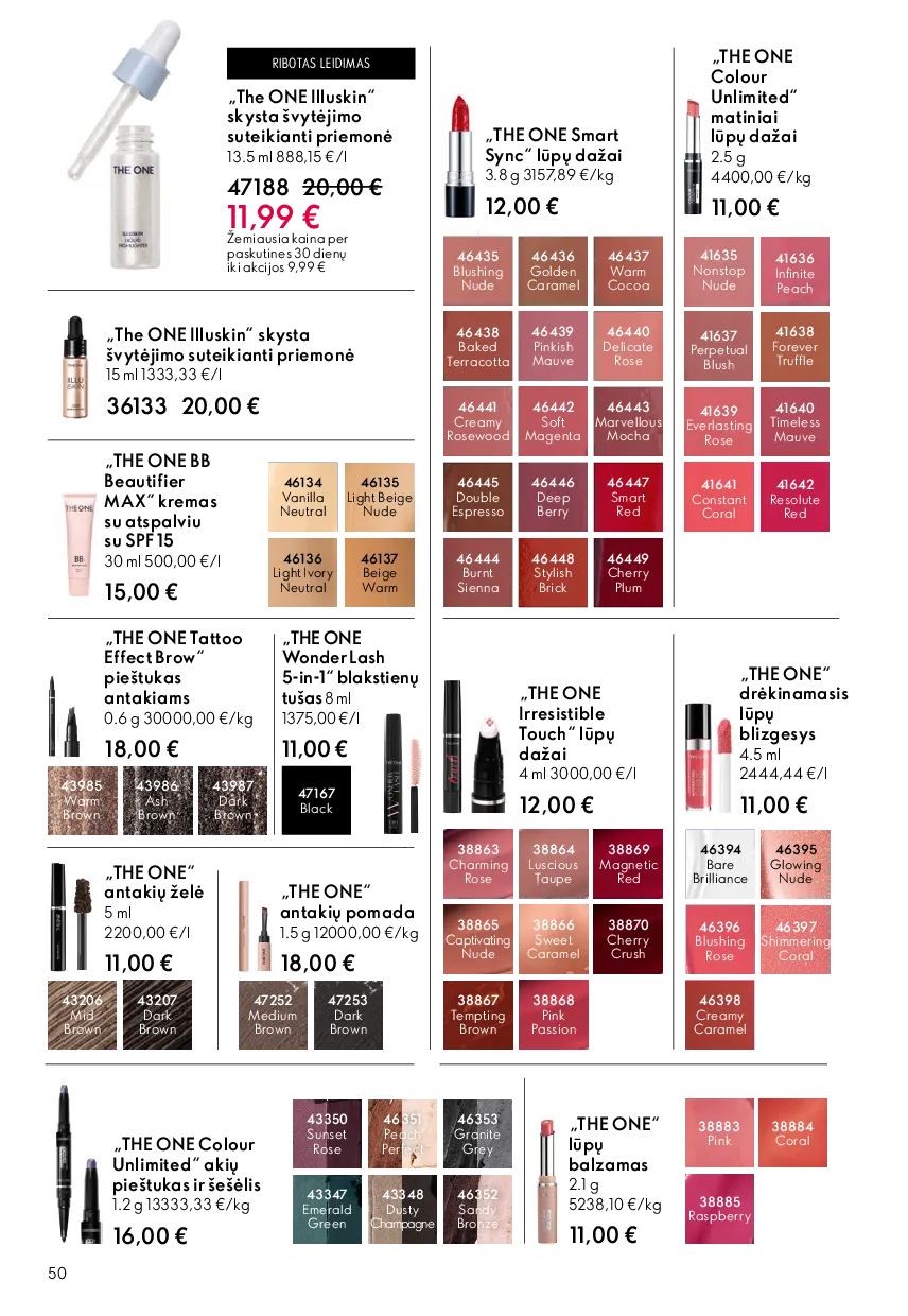 Oriflame katalogas – 50 psl.