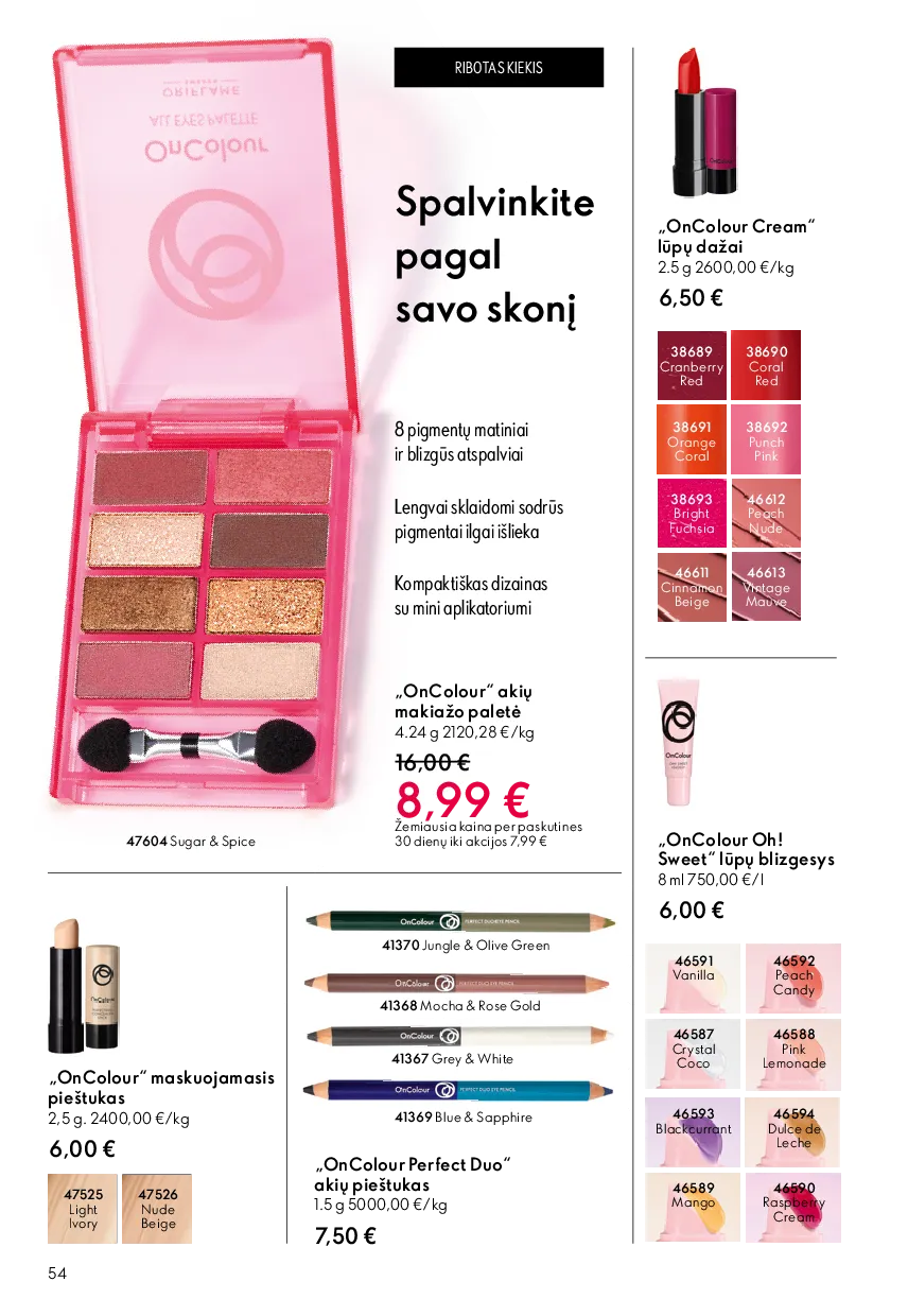 Oriflame katalogas – 54 psl.